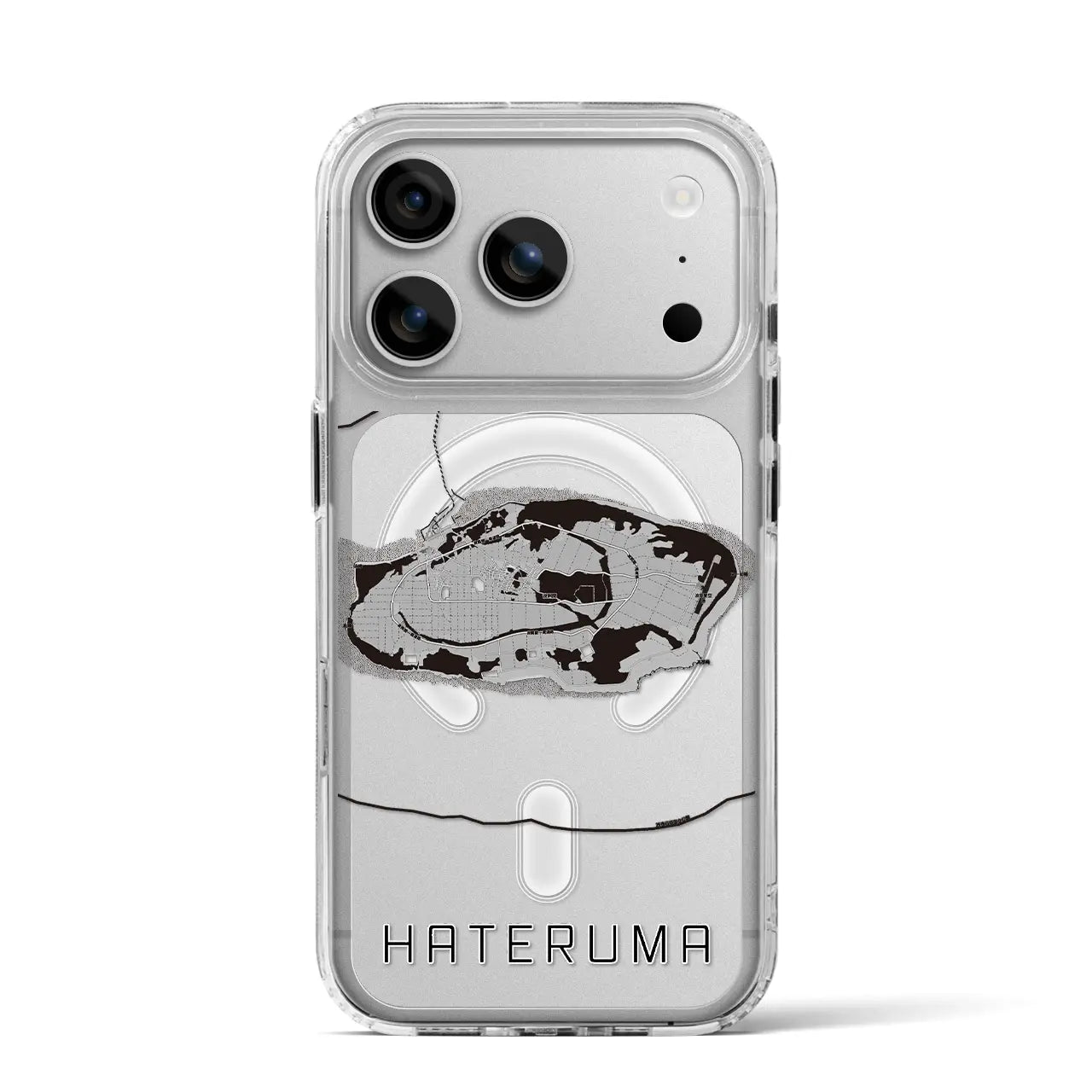 【波照間(沖縄県)】地図柄iPhoneケース(MagSafeタイプ)