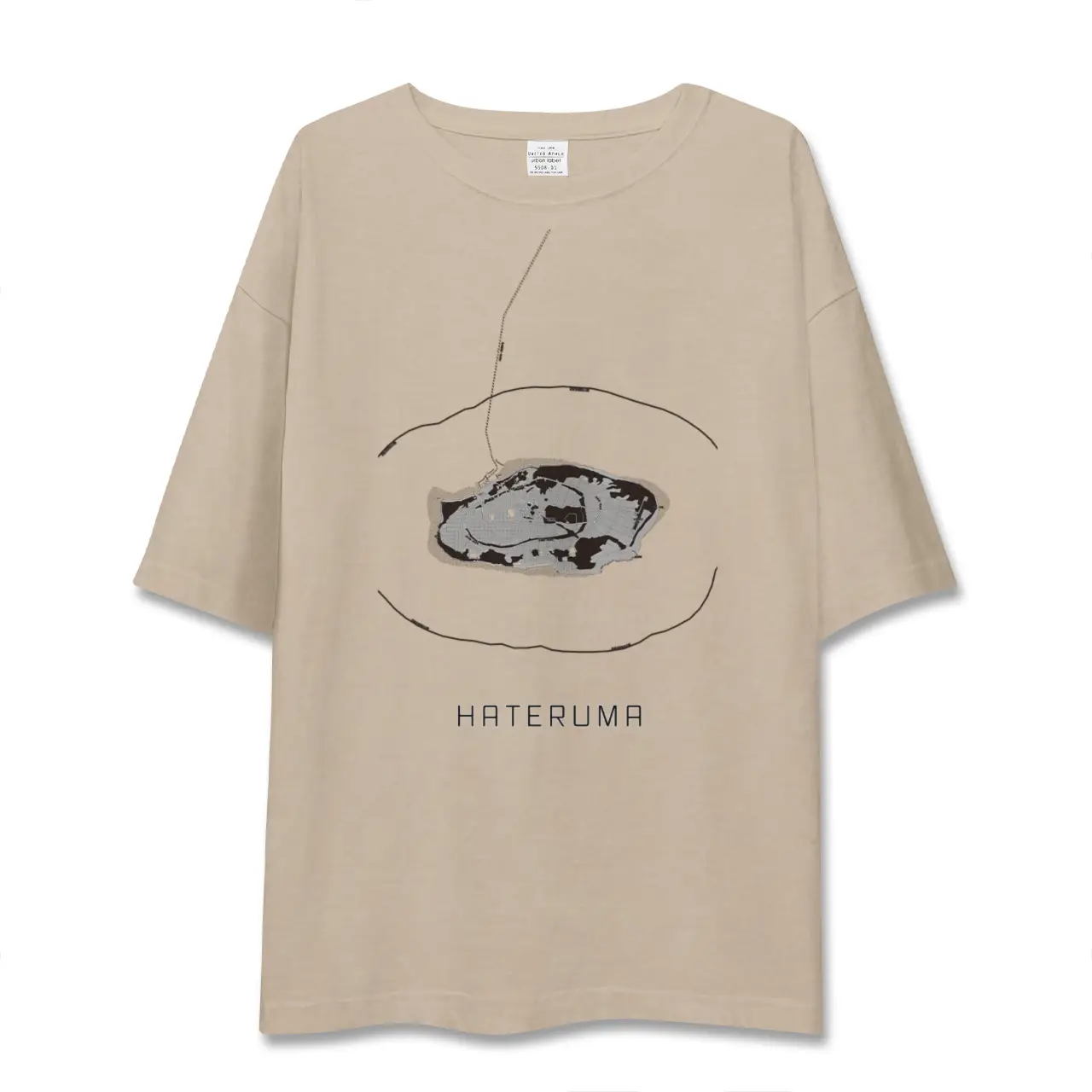 【波照間(沖縄県)】地図柄ビッグシルエットTシャツ
