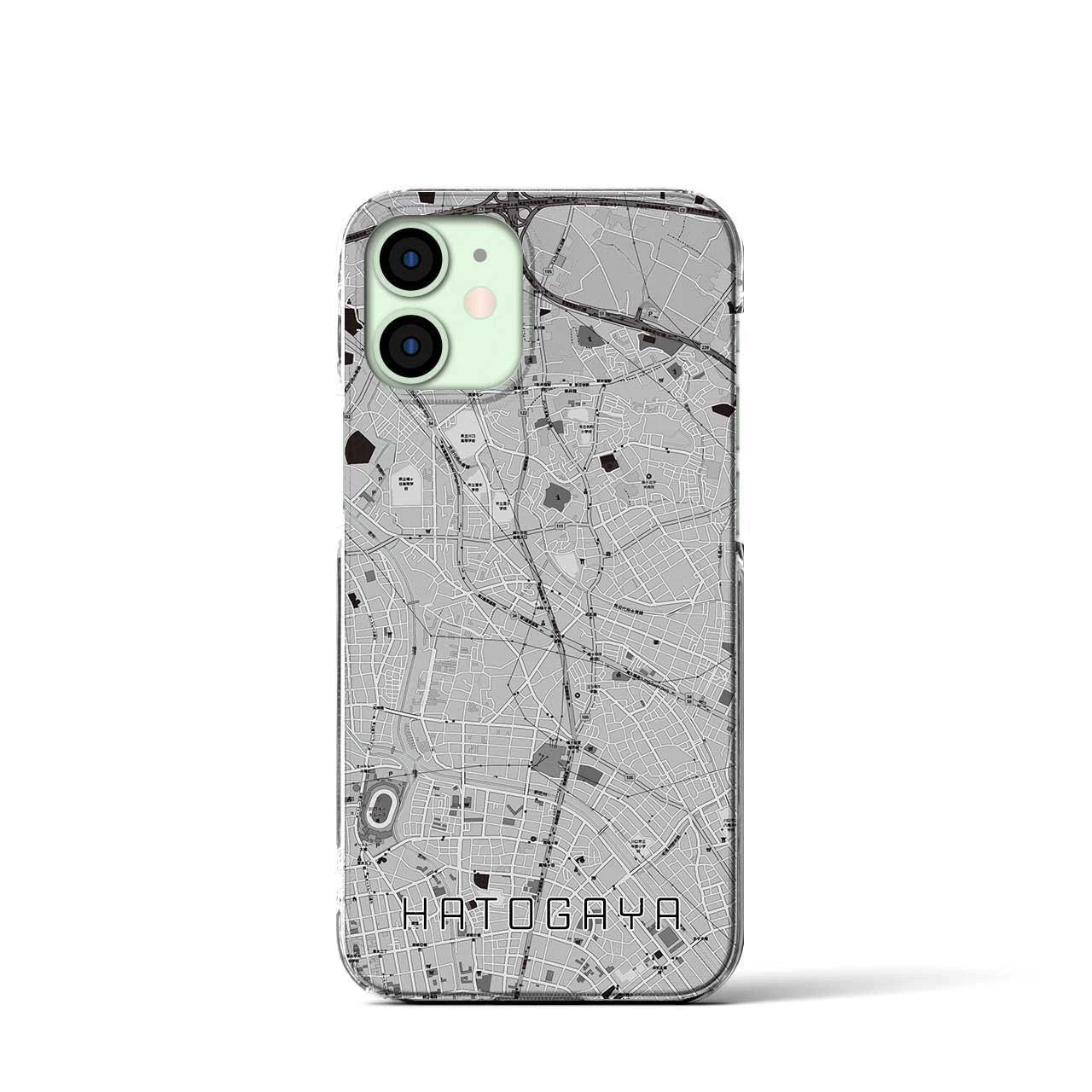 【鳩ヶ谷(埼玉県)】地図柄iPhoneケース(クリアタイプ)