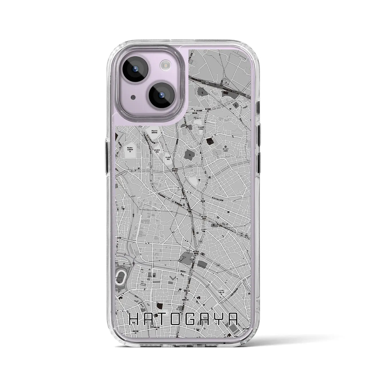【鳩ヶ谷(埼玉県)】地図柄iPhoneケース(MagSafeタイプ)