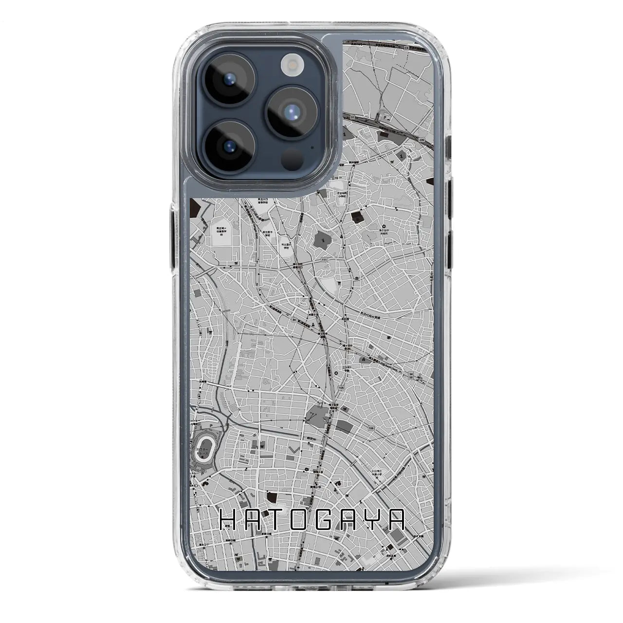 【鳩ヶ谷(埼玉県)】地図柄iPhoneケース(MagSafeタイプ)