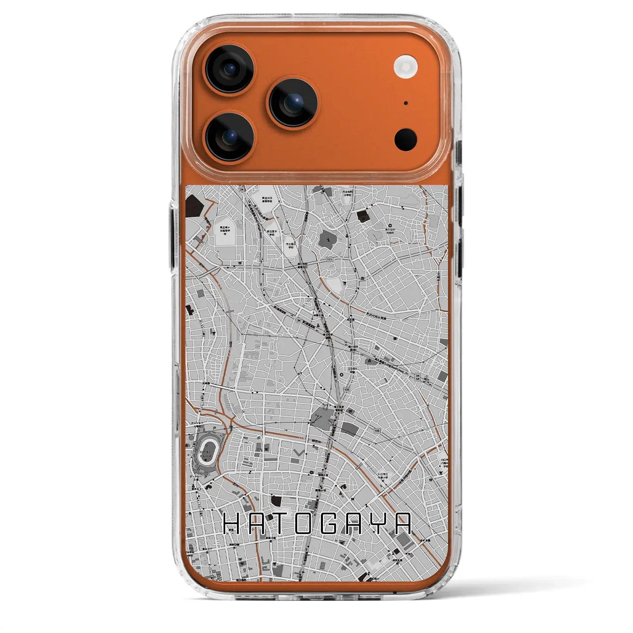 【鳩ヶ谷(埼玉県)】地図柄iPhoneケース(MagSafeタイプ)