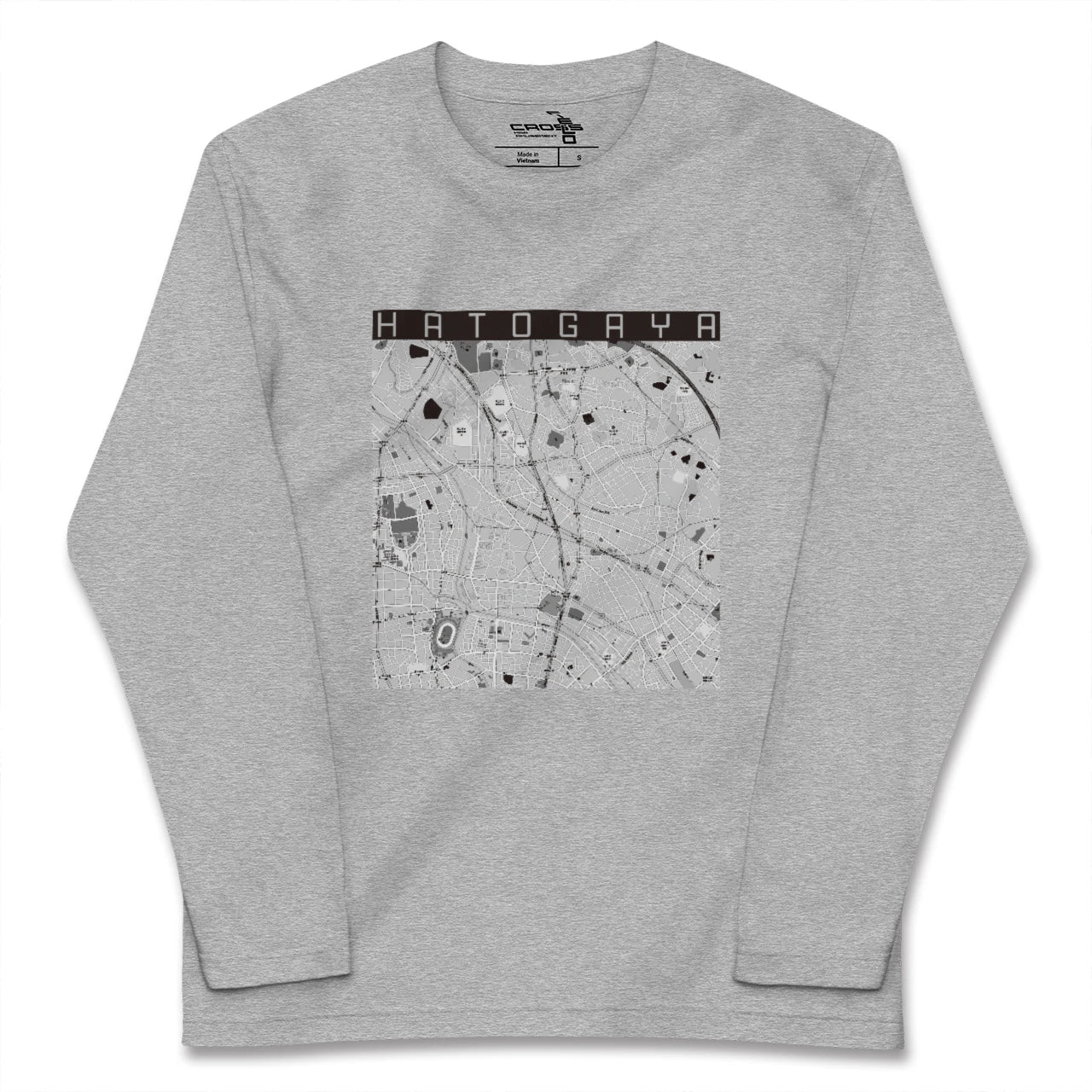 【鳩ヶ谷(埼玉県)】地図柄ロングスリーブTシャツ