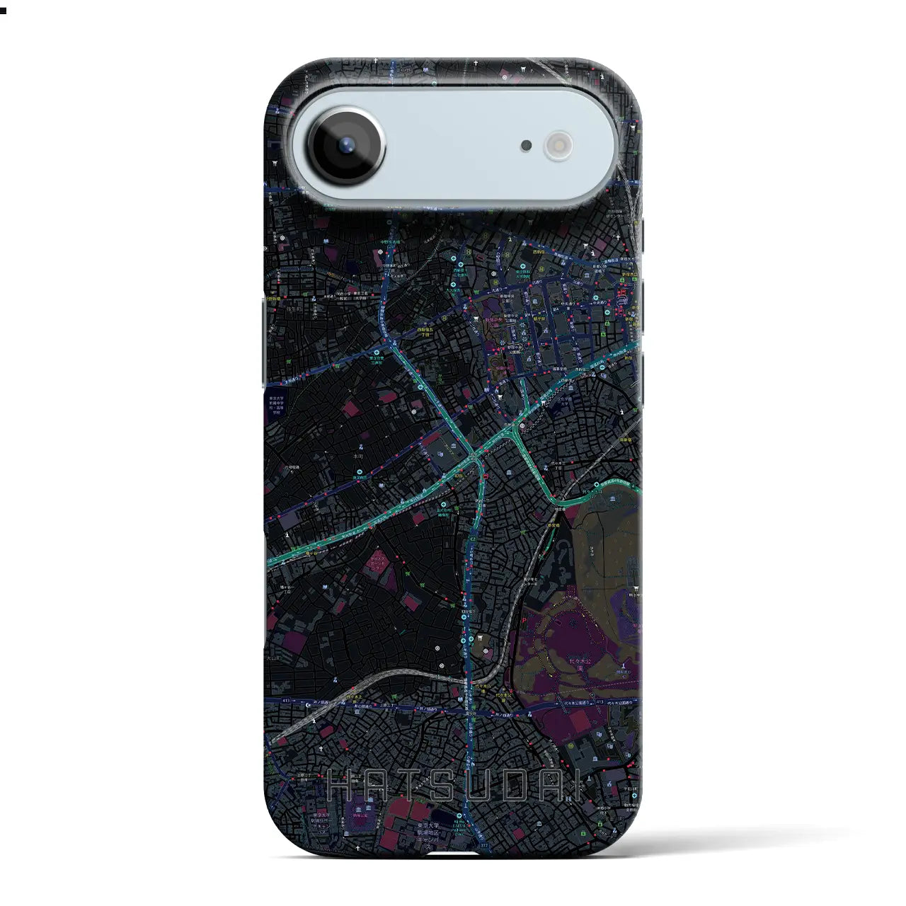 【初台(東京都)】地図柄iPhoneケース(バックカバータイプ)