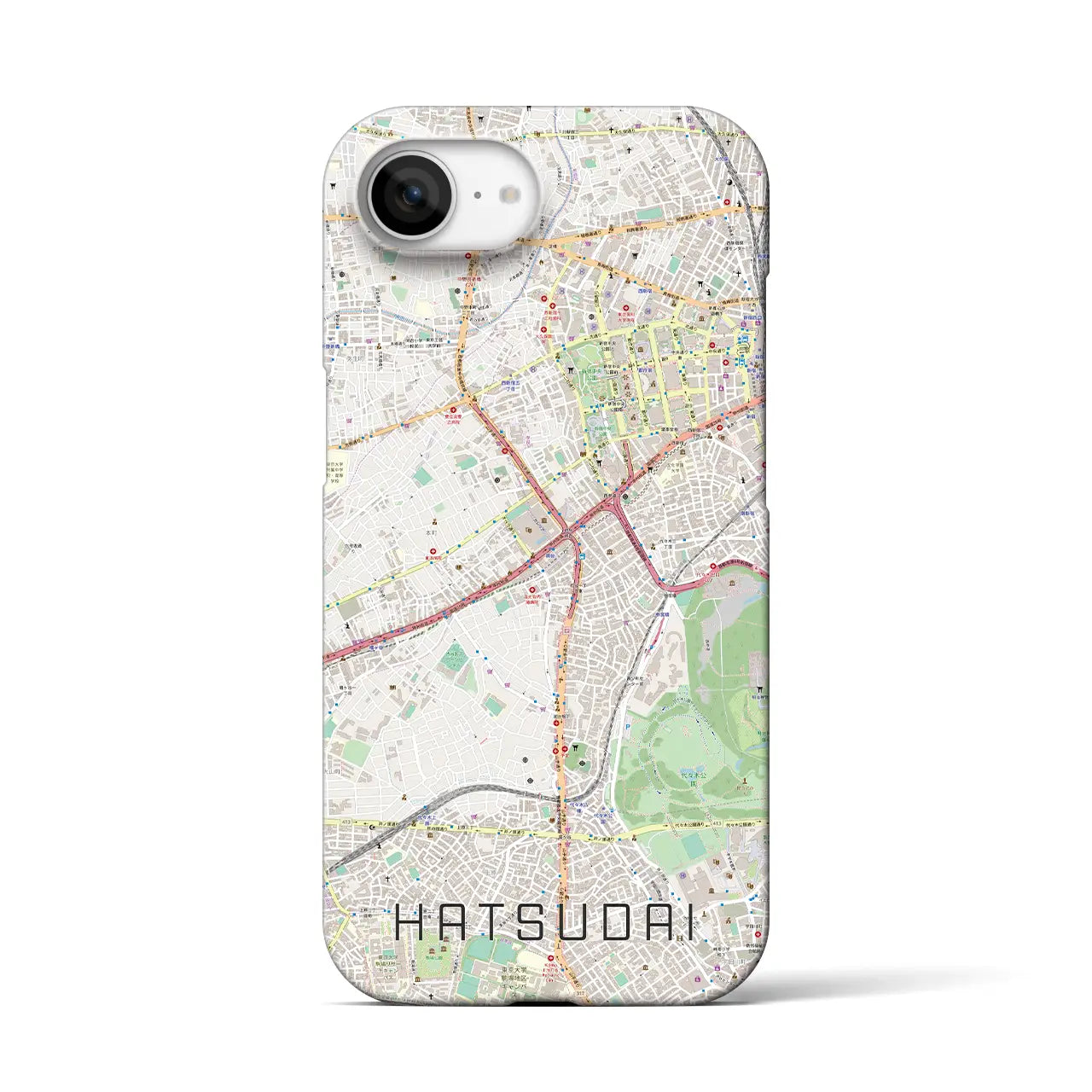 【初台(東京都)】地図柄iPhoneケース(バックカバータイプ)