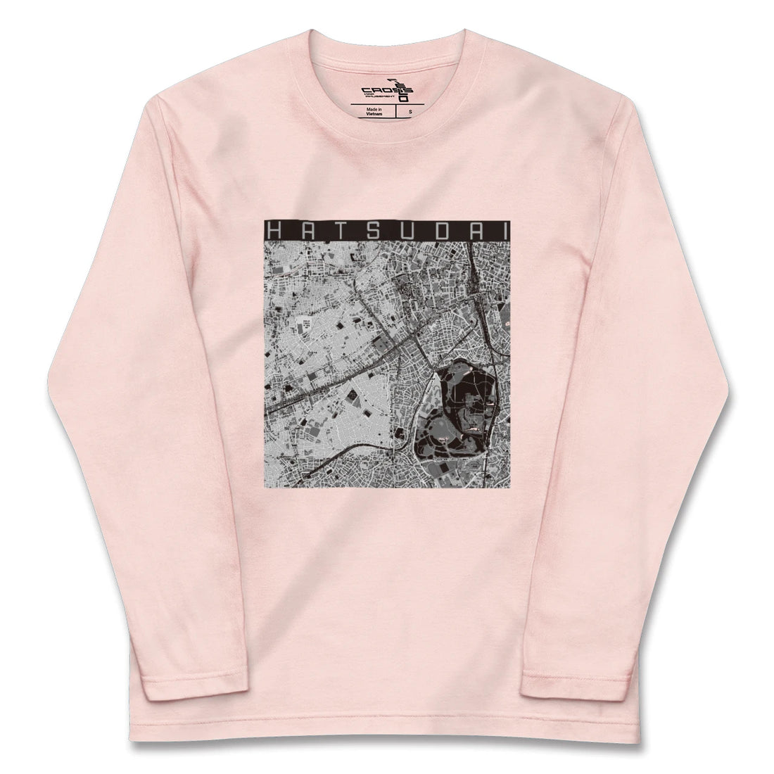 【初台(東京都)】地図柄ロングスリーブTシャツ