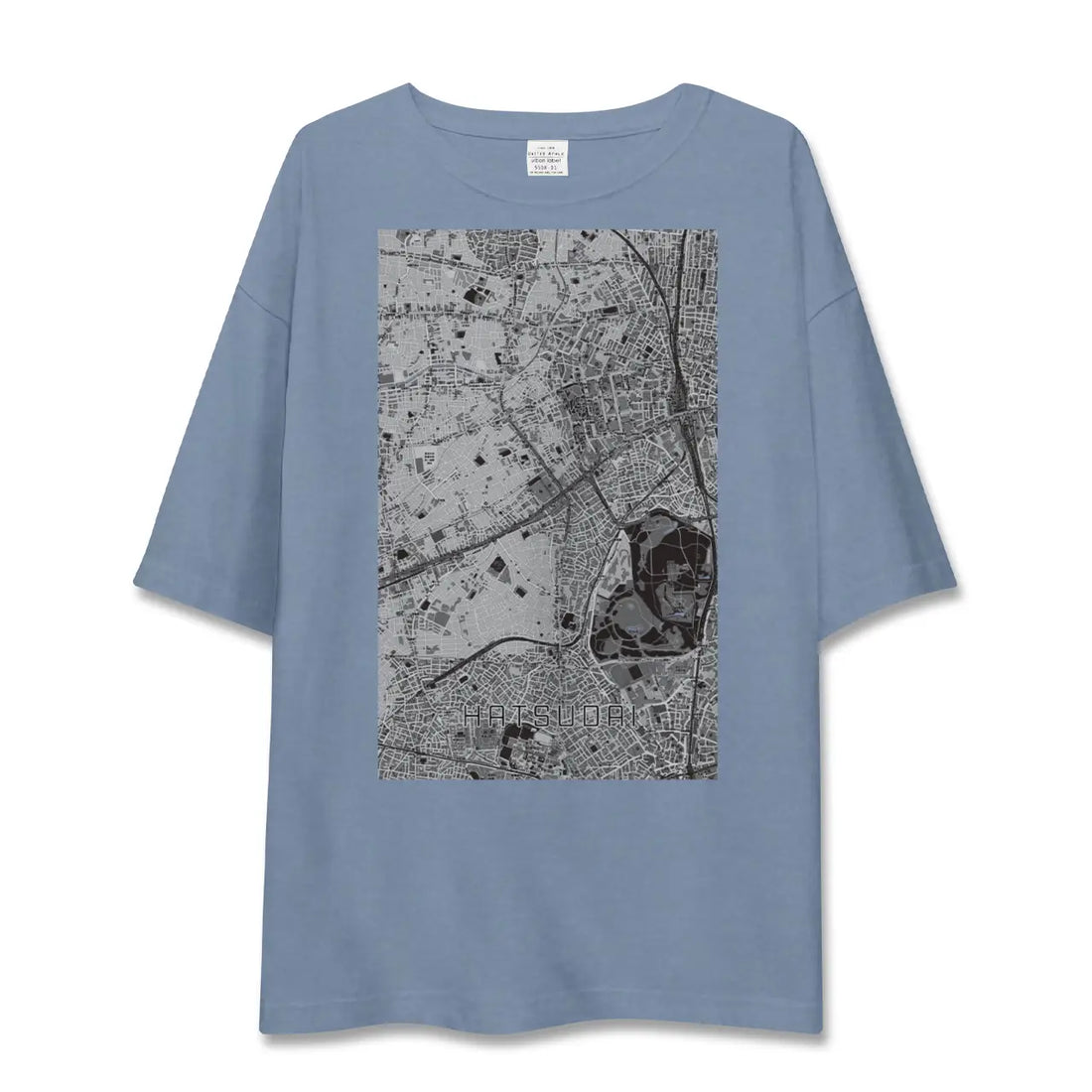 【初台(東京都)】地図柄ビッグシルエットTシャツ
