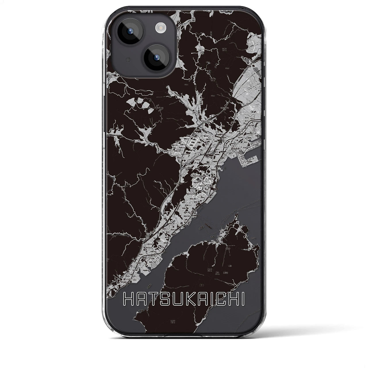 【廿日市(広島県)】地図柄iPhoneケース(クリアタイプ)