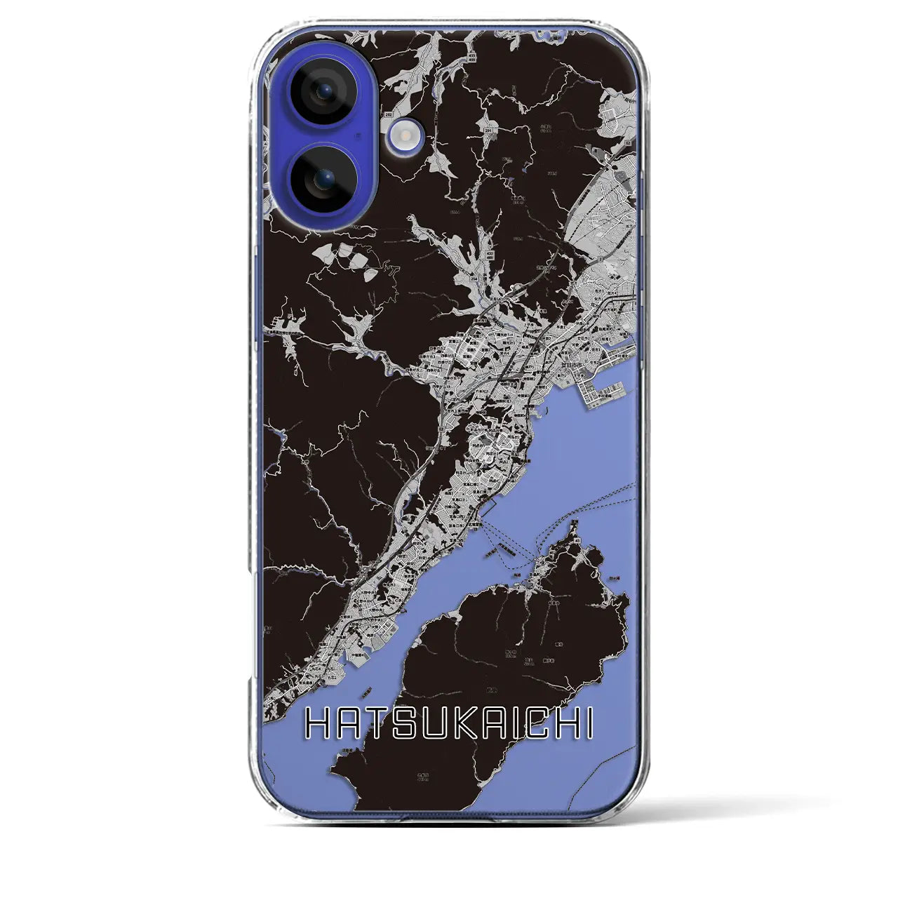 【廿日市(広島県)】地図柄iPhoneケース(クリアタイプ)