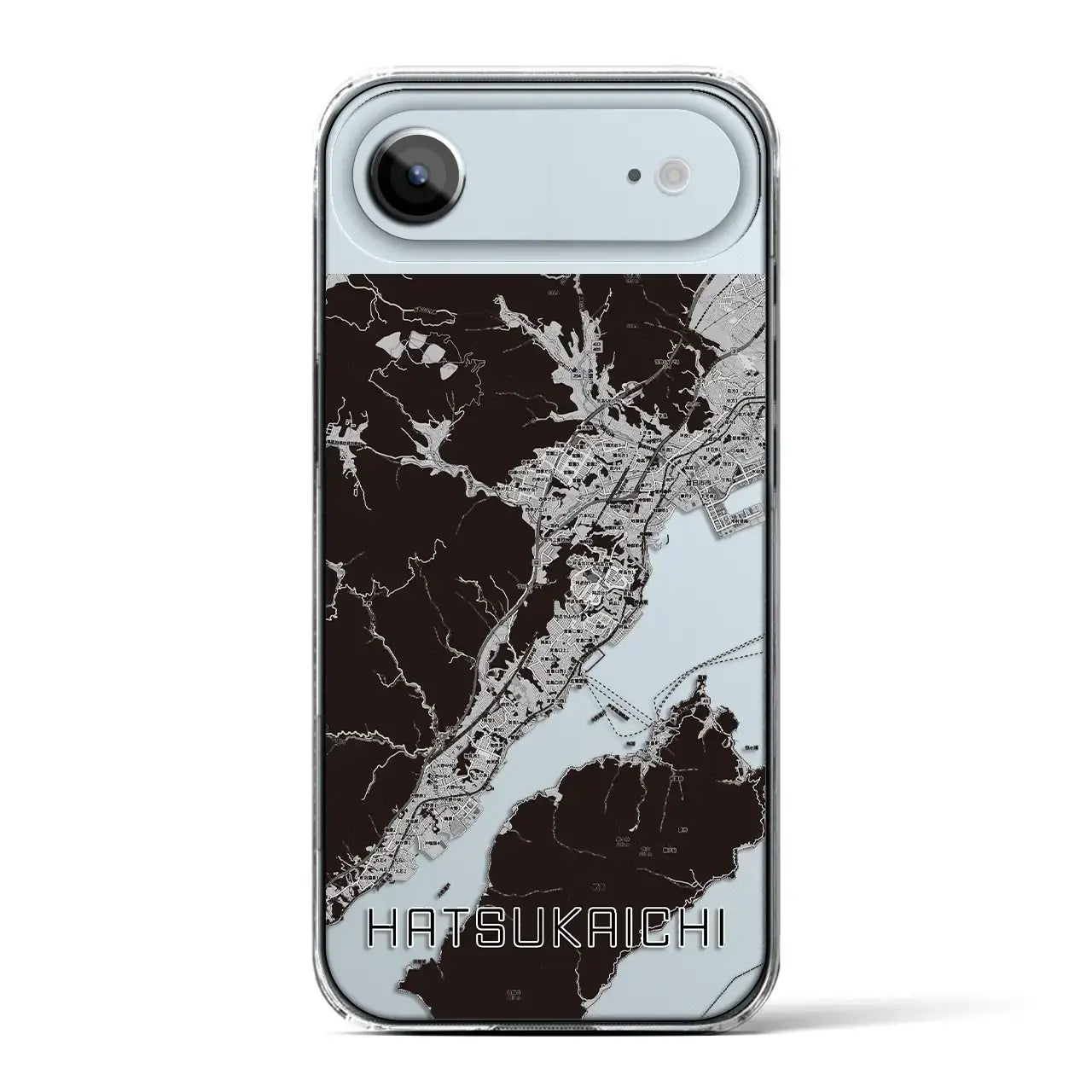 【廿日市(広島県)】地図柄iPhoneケース(クリアタイプ)