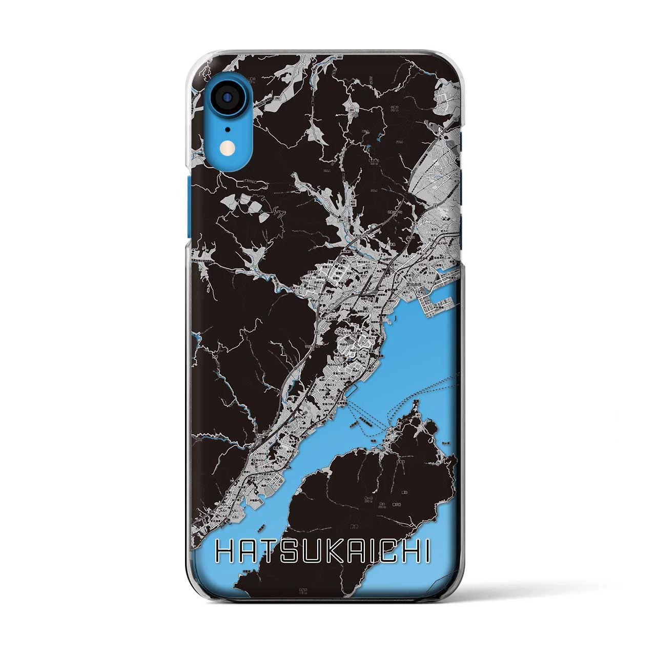 【廿日市(広島県)】地図柄iPhoneケース(クリアタイプ)