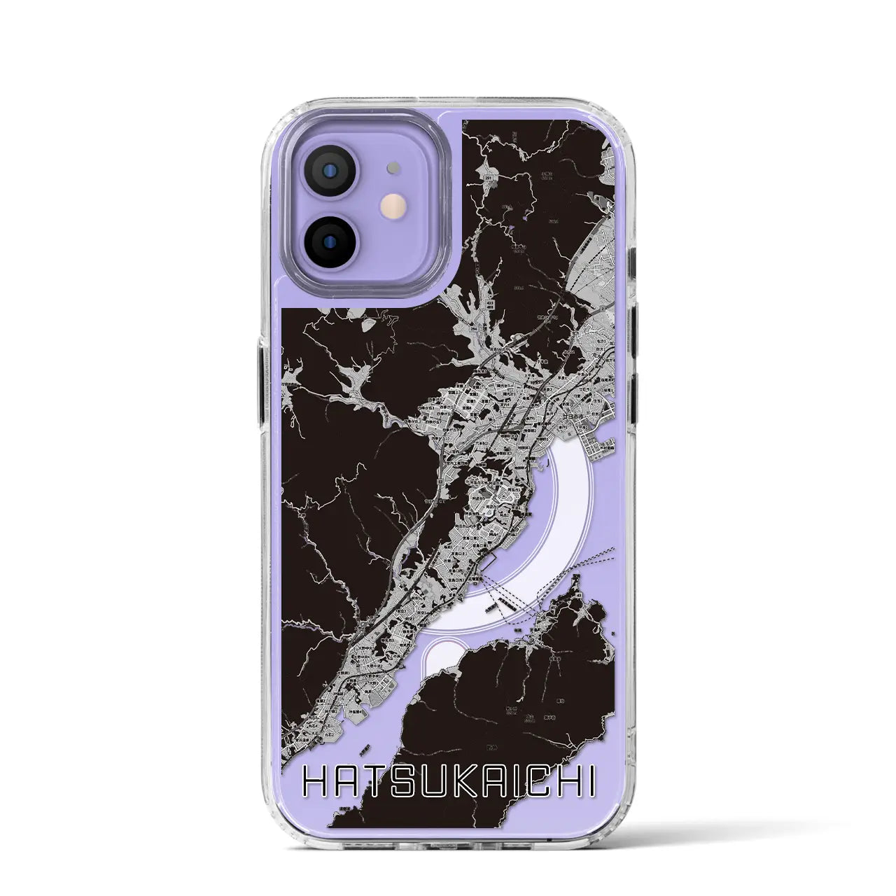 【廿日市(広島県)】地図柄iPhoneケース(MagSafeタイプ)