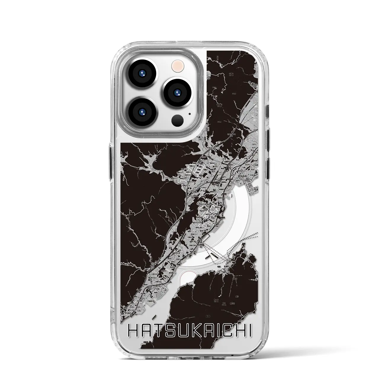 【廿日市(広島県)】地図柄iPhoneケース(MagSafeタイプ)