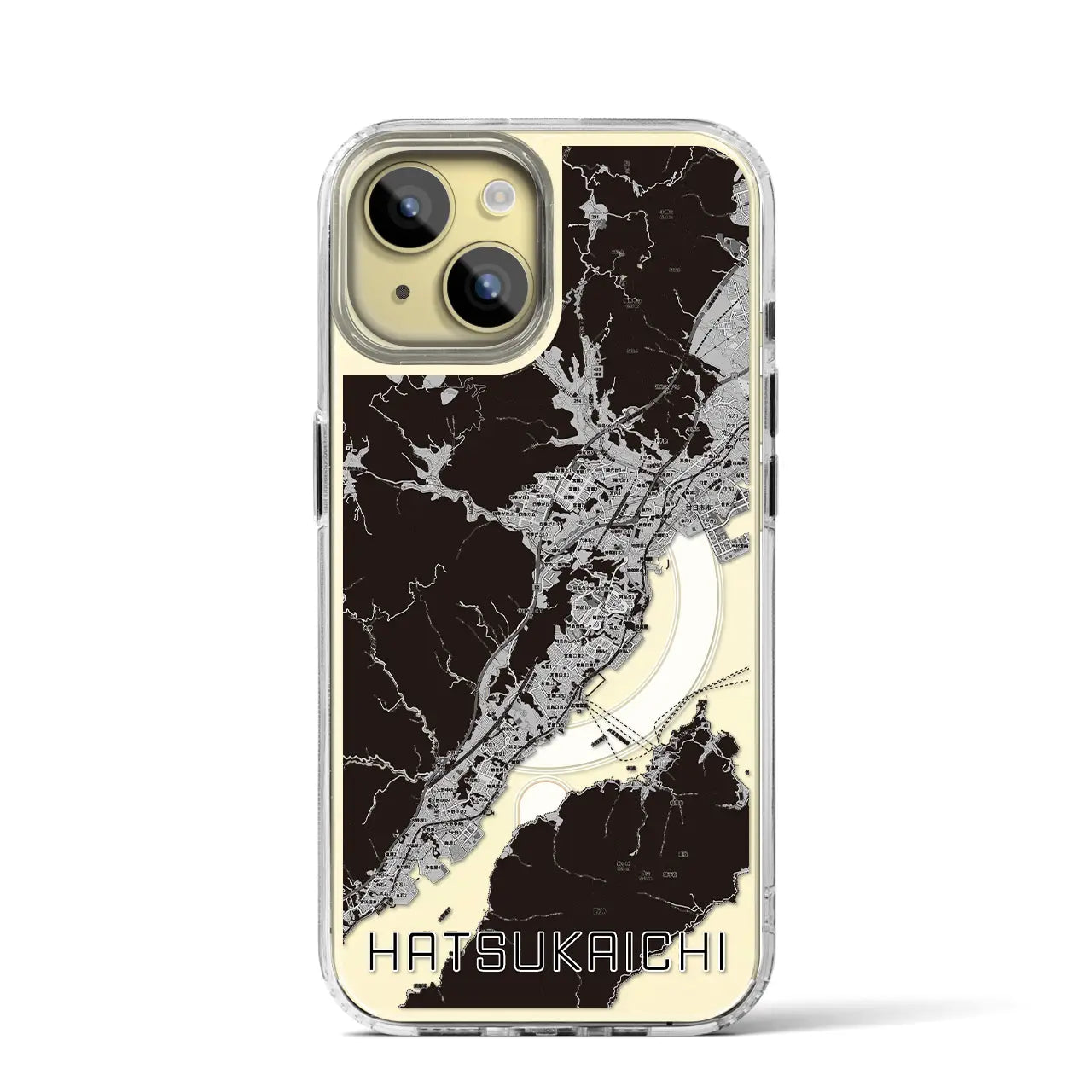 【廿日市(広島県)】地図柄iPhoneケース(MagSafeタイプ)