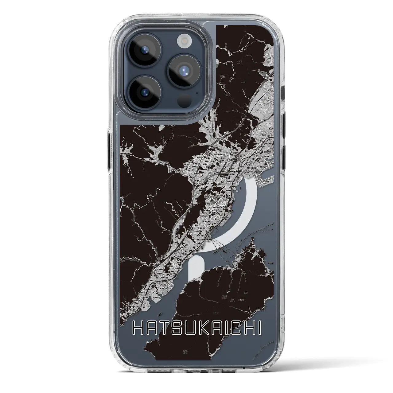 【廿日市(広島県)】地図柄iPhoneケース(MagSafeタイプ)