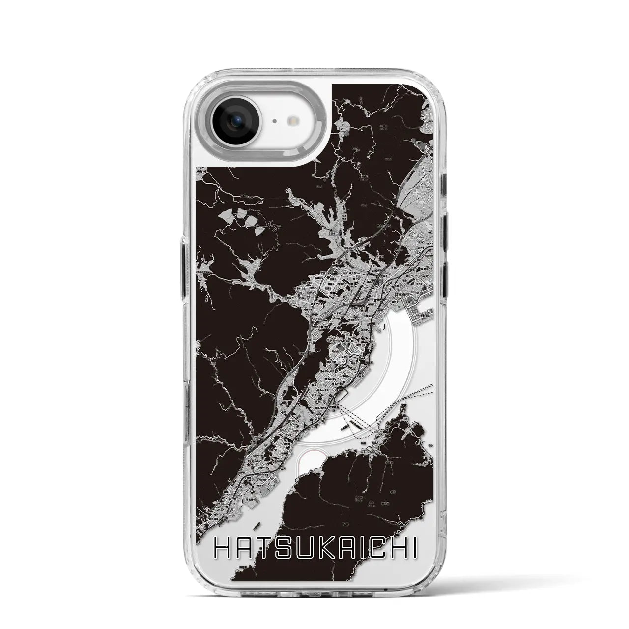 【廿日市(広島県)】地図柄iPhoneケース(MagSafeタイプ)