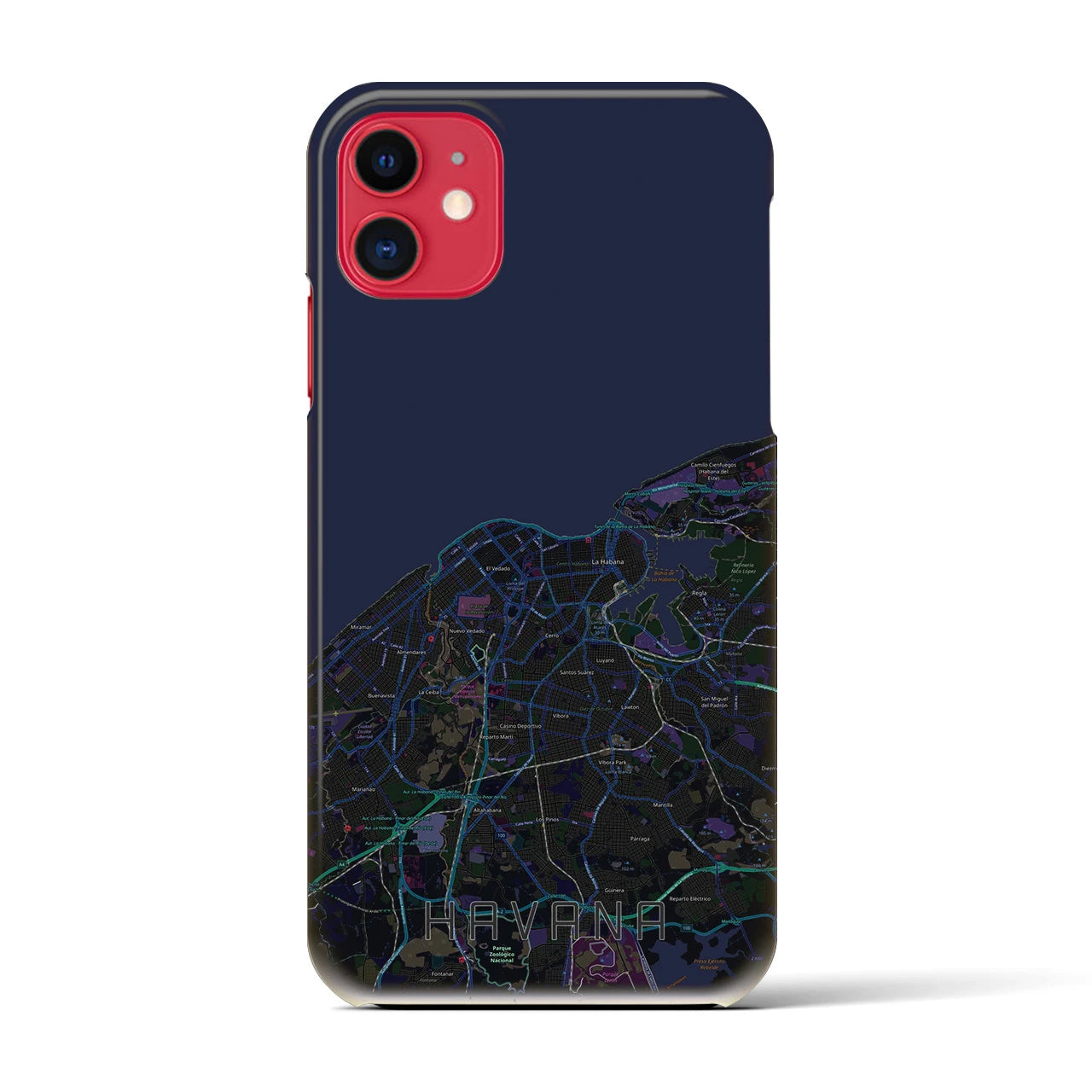 【ハバナ(キューバ)】地図柄iPhoneケース(バックカバータイプ)