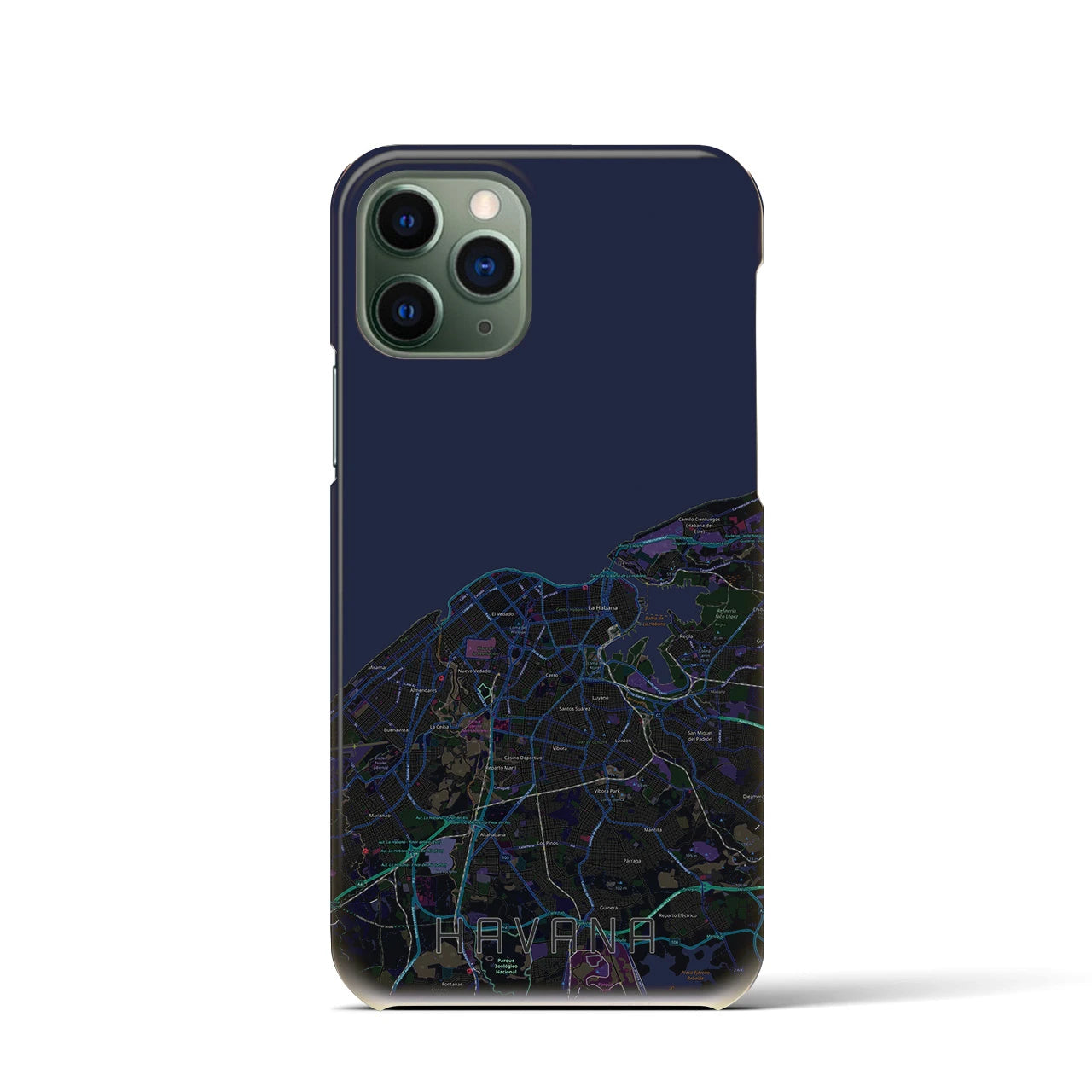 【ハバナ(キューバ)】地図柄iPhoneケース(バックカバータイプ)