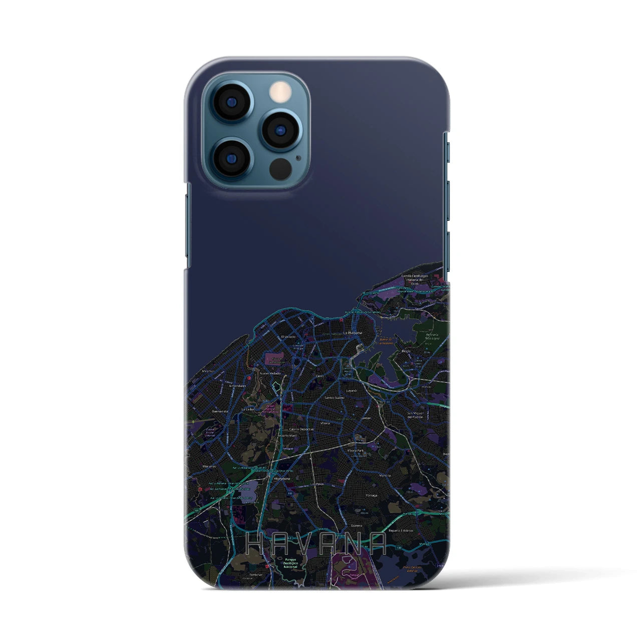 【ハバナ(キューバ)】地図柄iPhoneケース(バックカバータイプ)