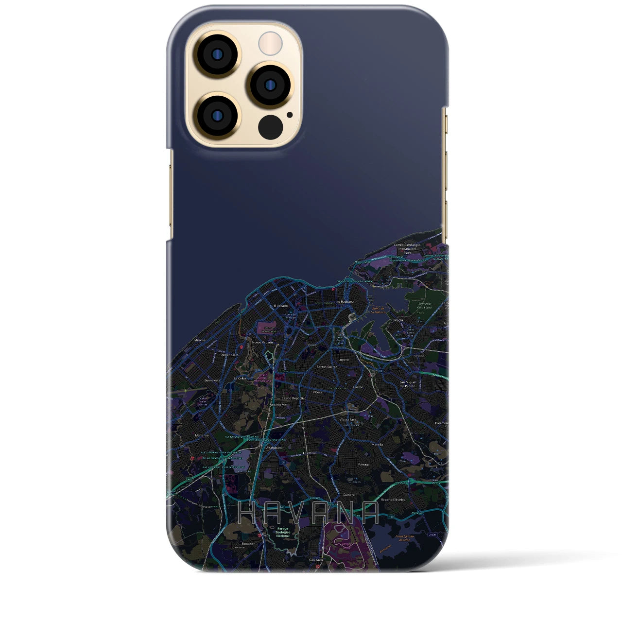 【ハバナ(キューバ)】地図柄iPhoneケース(バックカバータイプ)