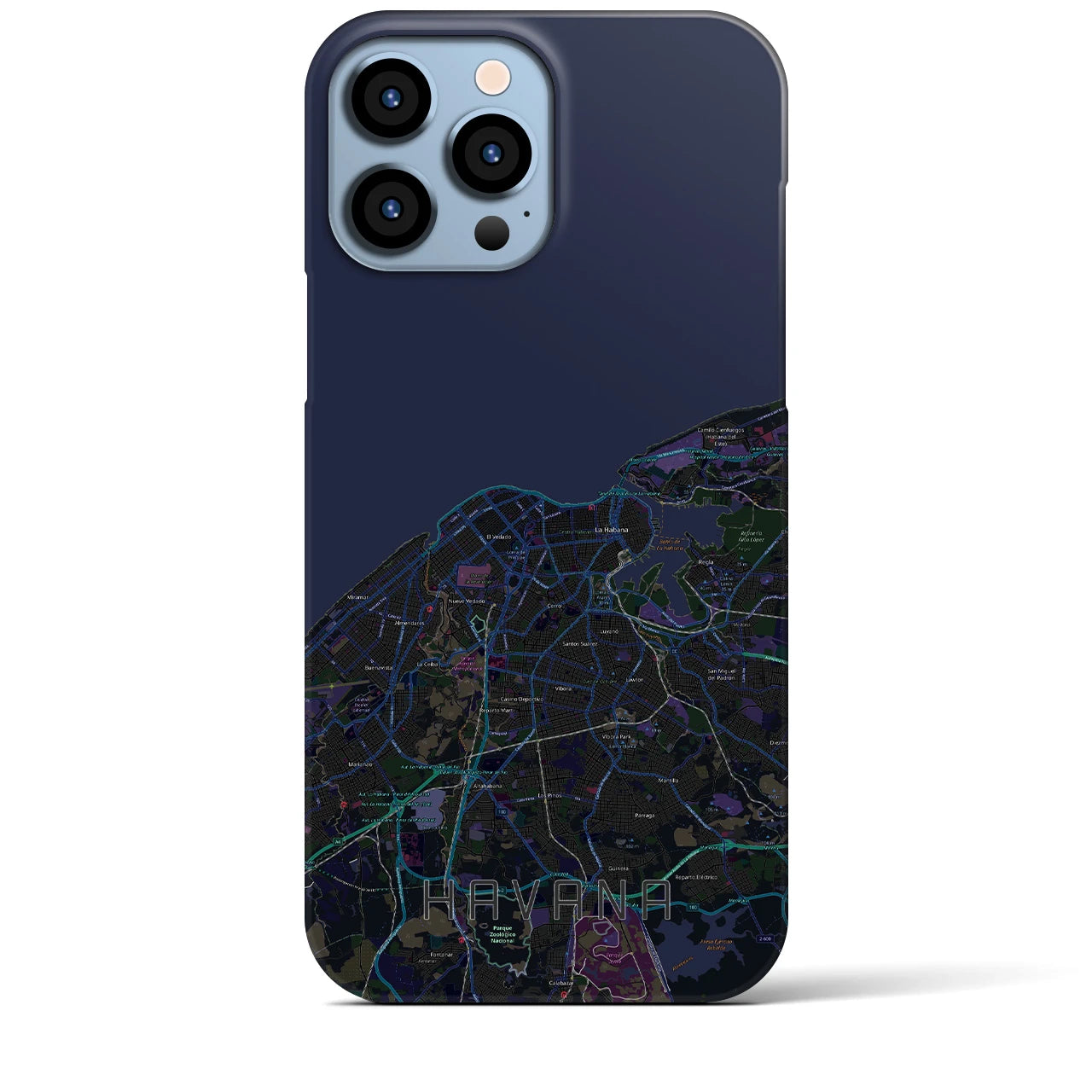 【ハバナ(キューバ)】地図柄iPhoneケース(バックカバータイプ)