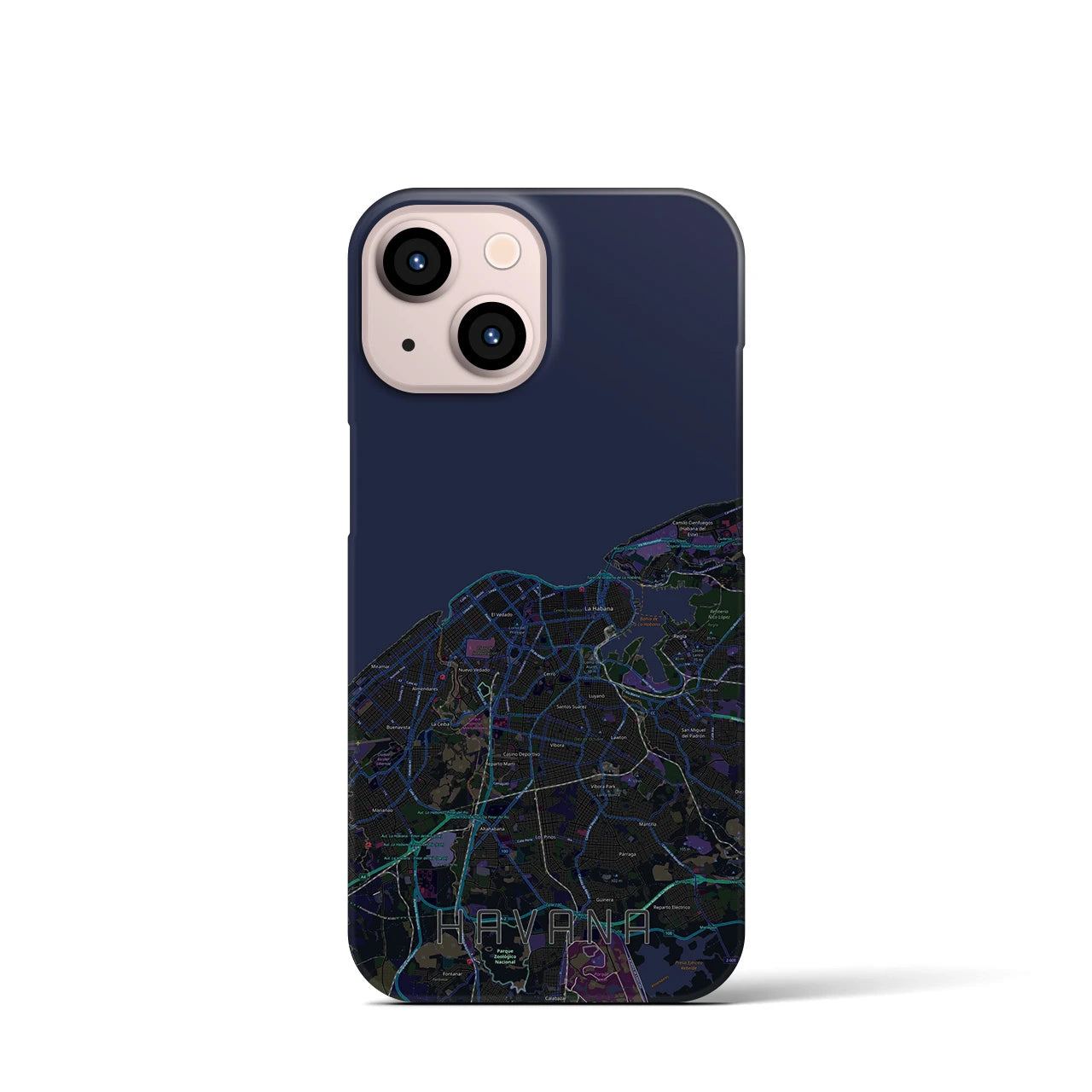 【ハバナ(キューバ)】地図柄iPhoneケース(バックカバータイプ)