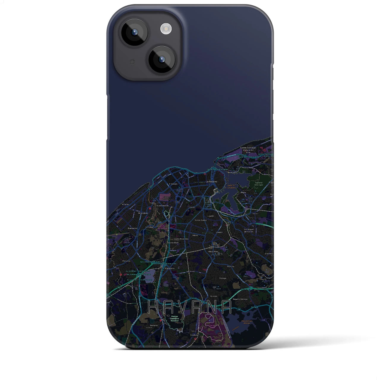 【ハバナ(キューバ)】地図柄iPhoneケース(バックカバータイプ)