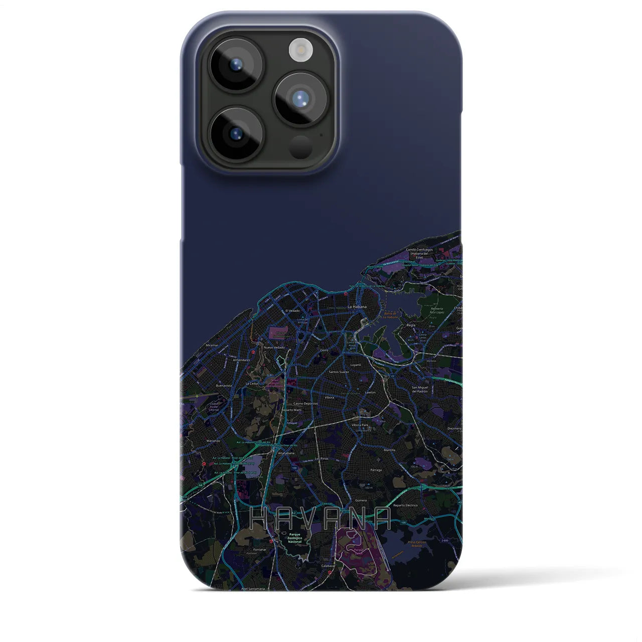 【ハバナ(キューバ)】地図柄iPhoneケース(バックカバータイプ)
