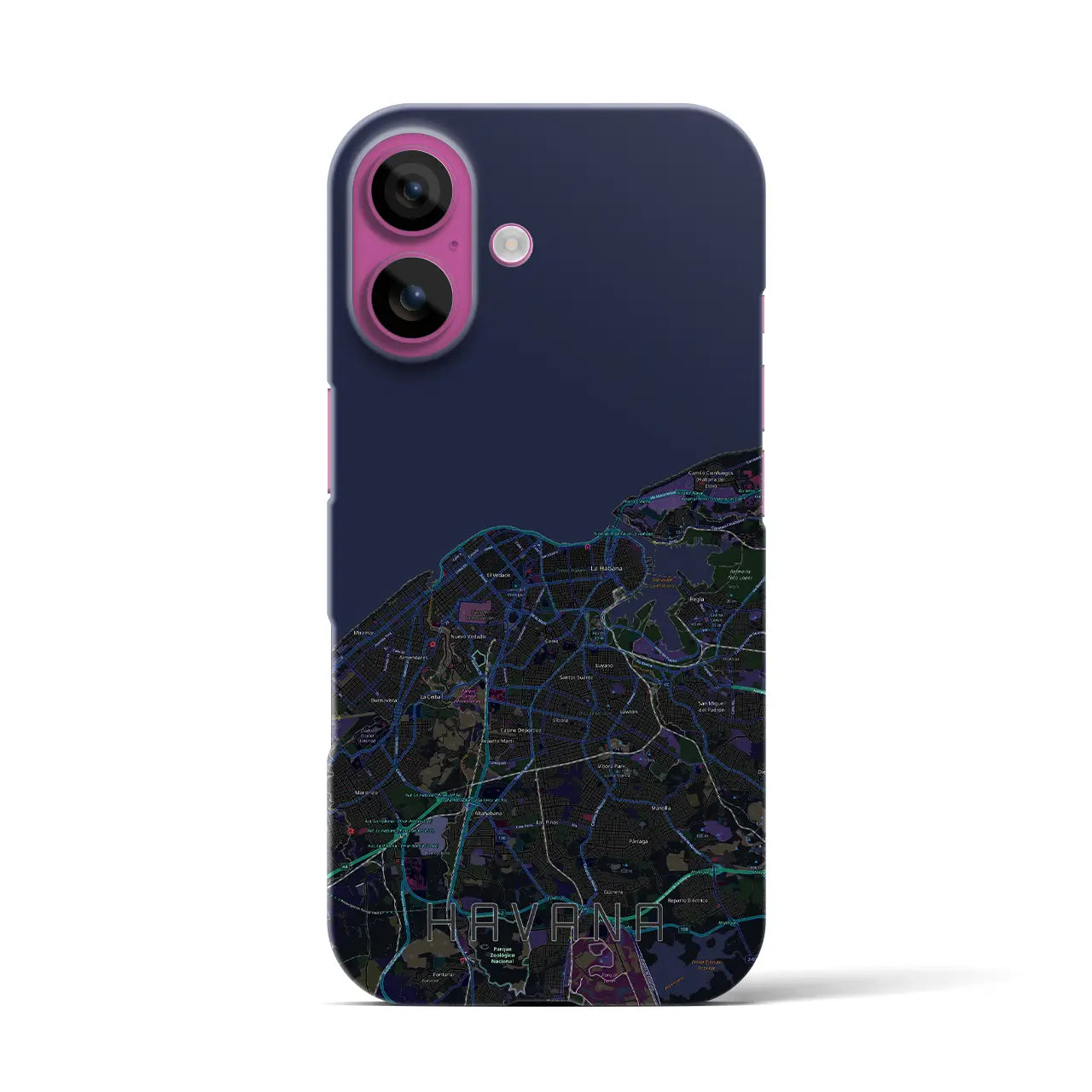 【ハバナ(キューバ)】地図柄iPhoneケース(バックカバータイプ)