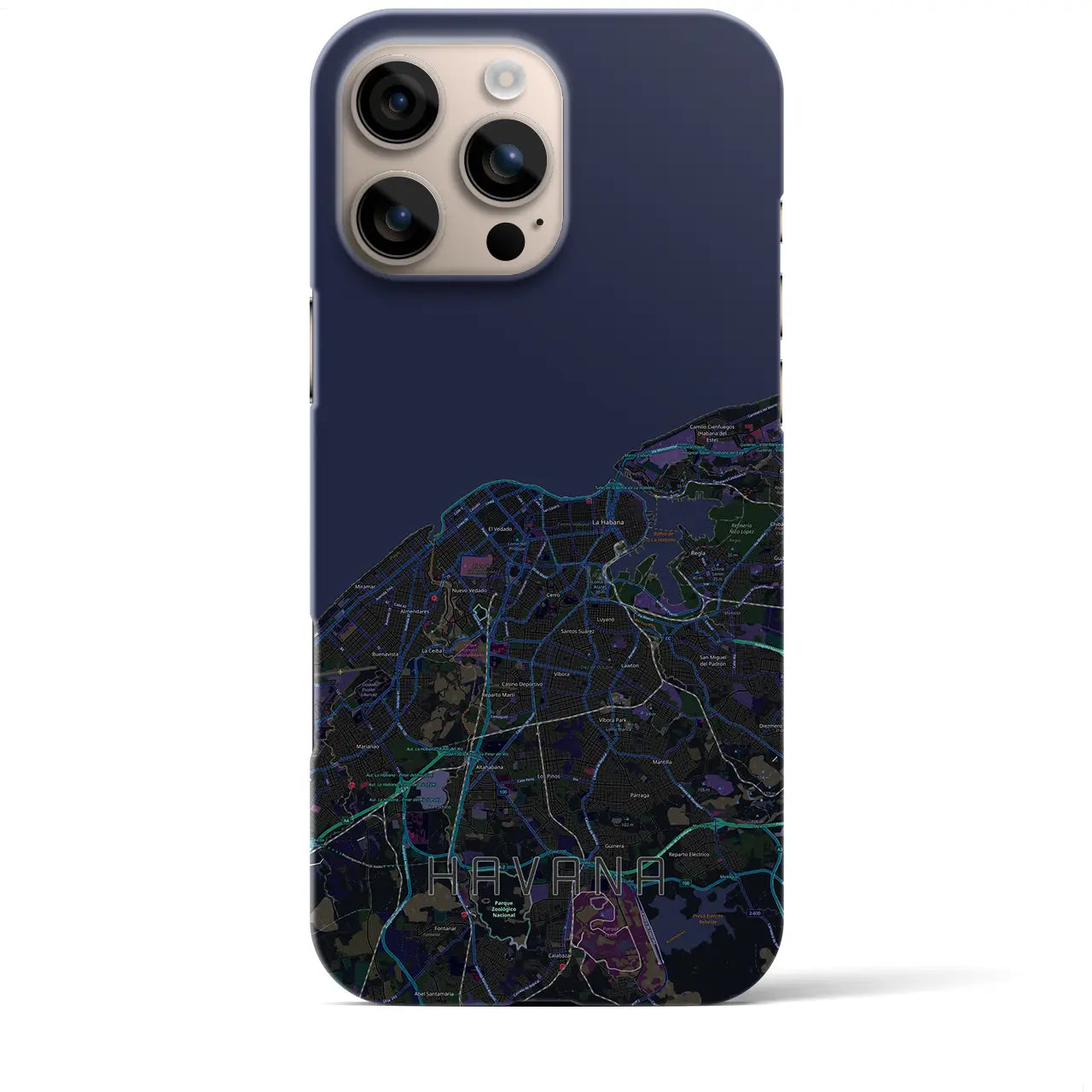 【ハバナ(キューバ)】地図柄iPhoneケース(バックカバータイプ)