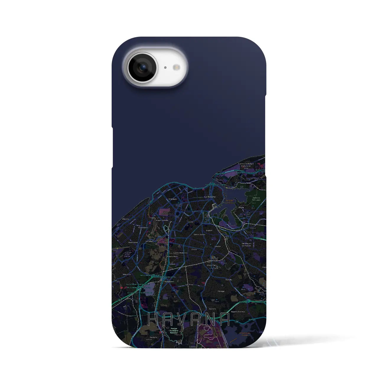 【ハバナ(キューバ)】地図柄iPhoneケース(バックカバータイプ)