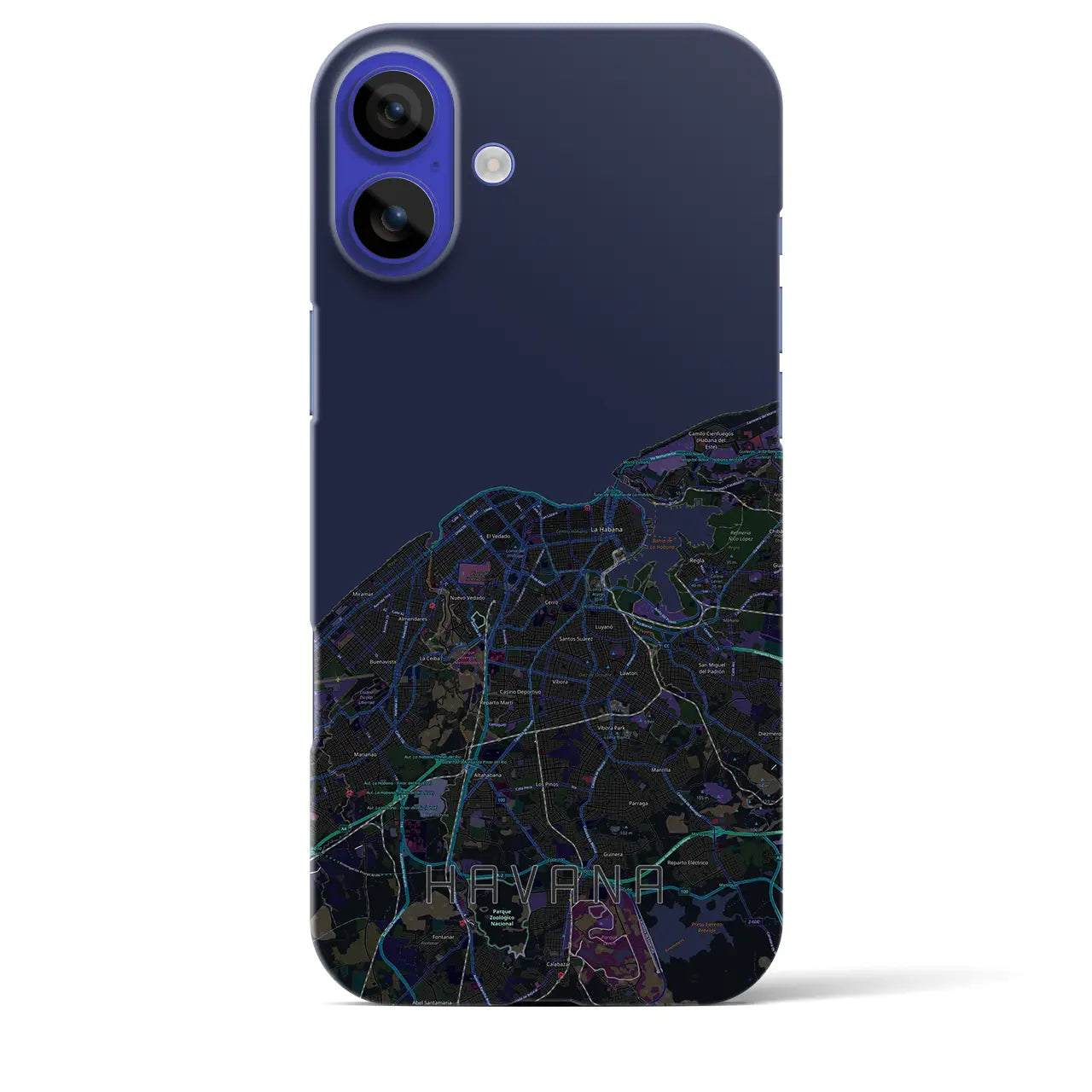 【ハバナ(キューバ)】地図柄iPhoneケース(バックカバータイプ)