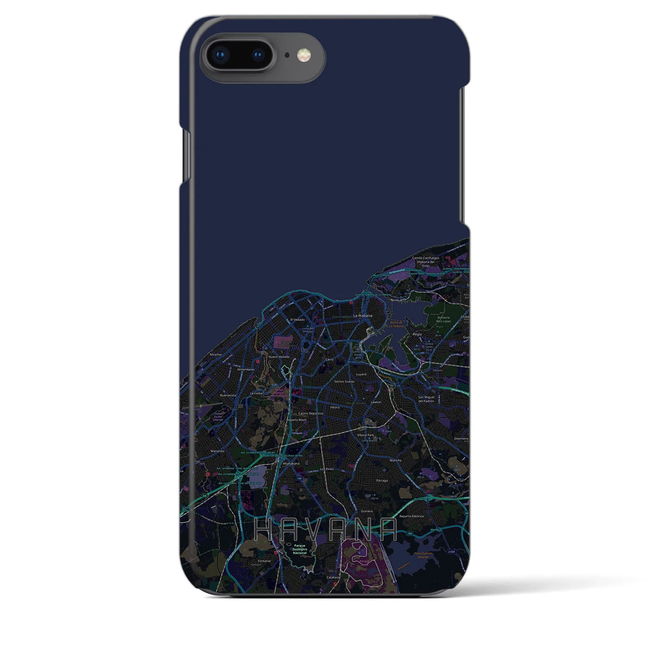 【ハバナ(キューバ)】地図柄iPhoneケース(バックカバータイプ)