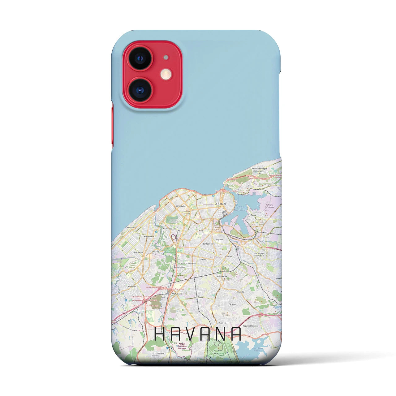 【ハバナ(キューバ)】地図柄iPhoneケース(バックカバータイプ)