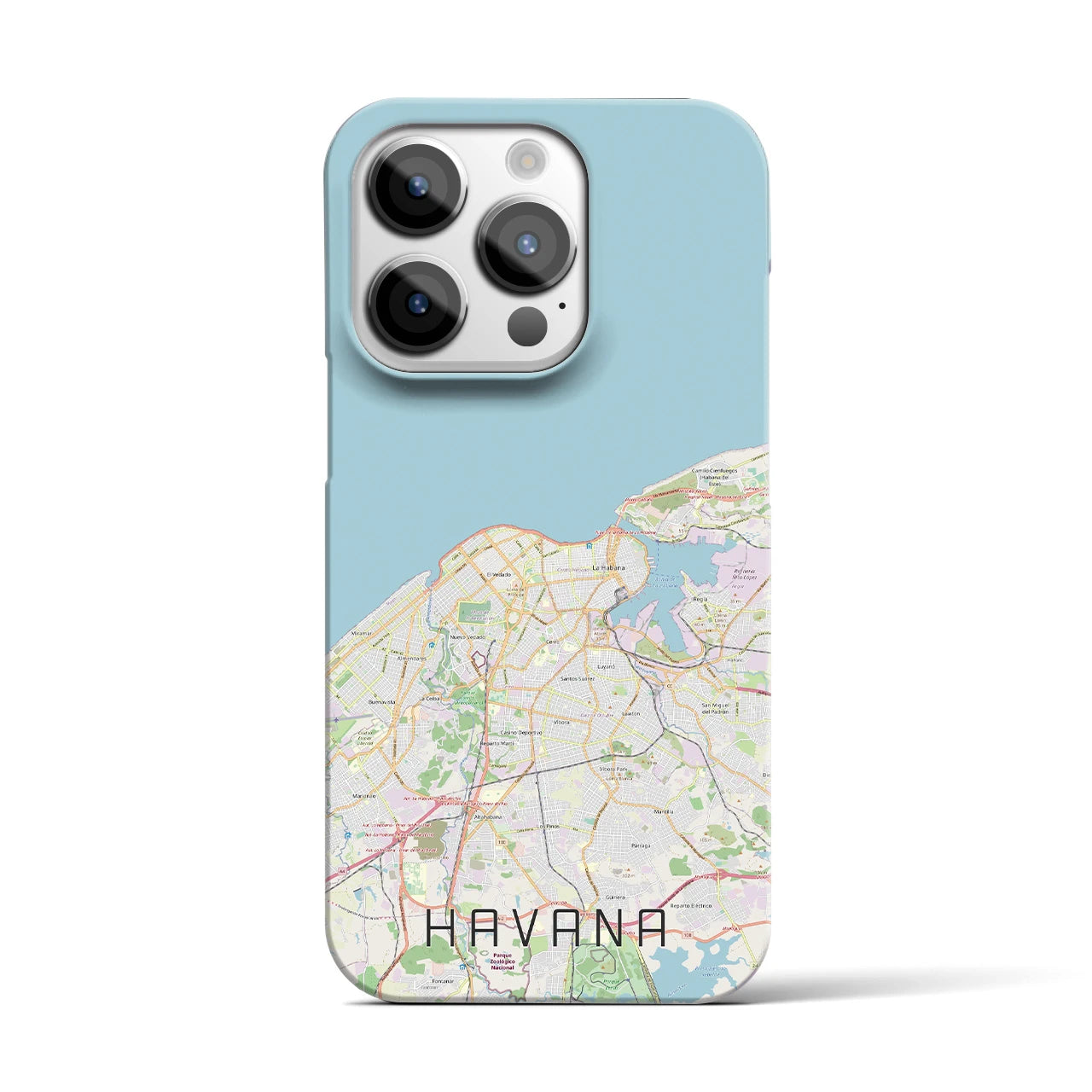 【ハバナ(キューバ)】地図柄iPhoneケース(バックカバータイプ)