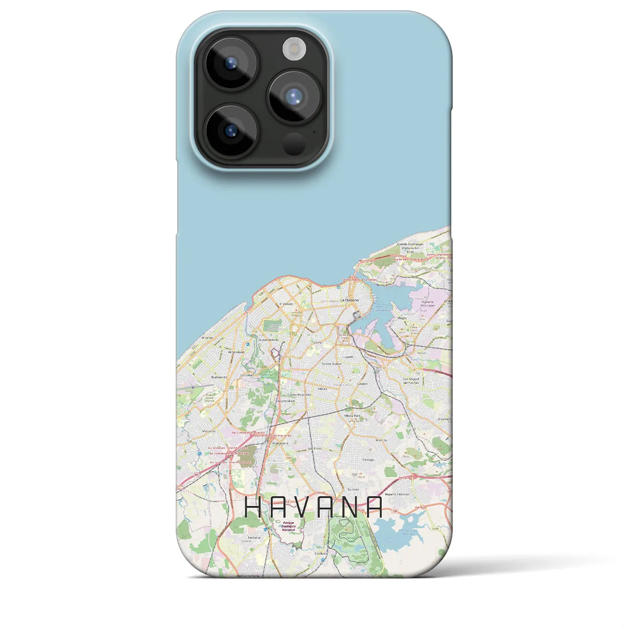 【ハバナ(キューバ)】地図柄iPhoneケース(バックカバータイプ)