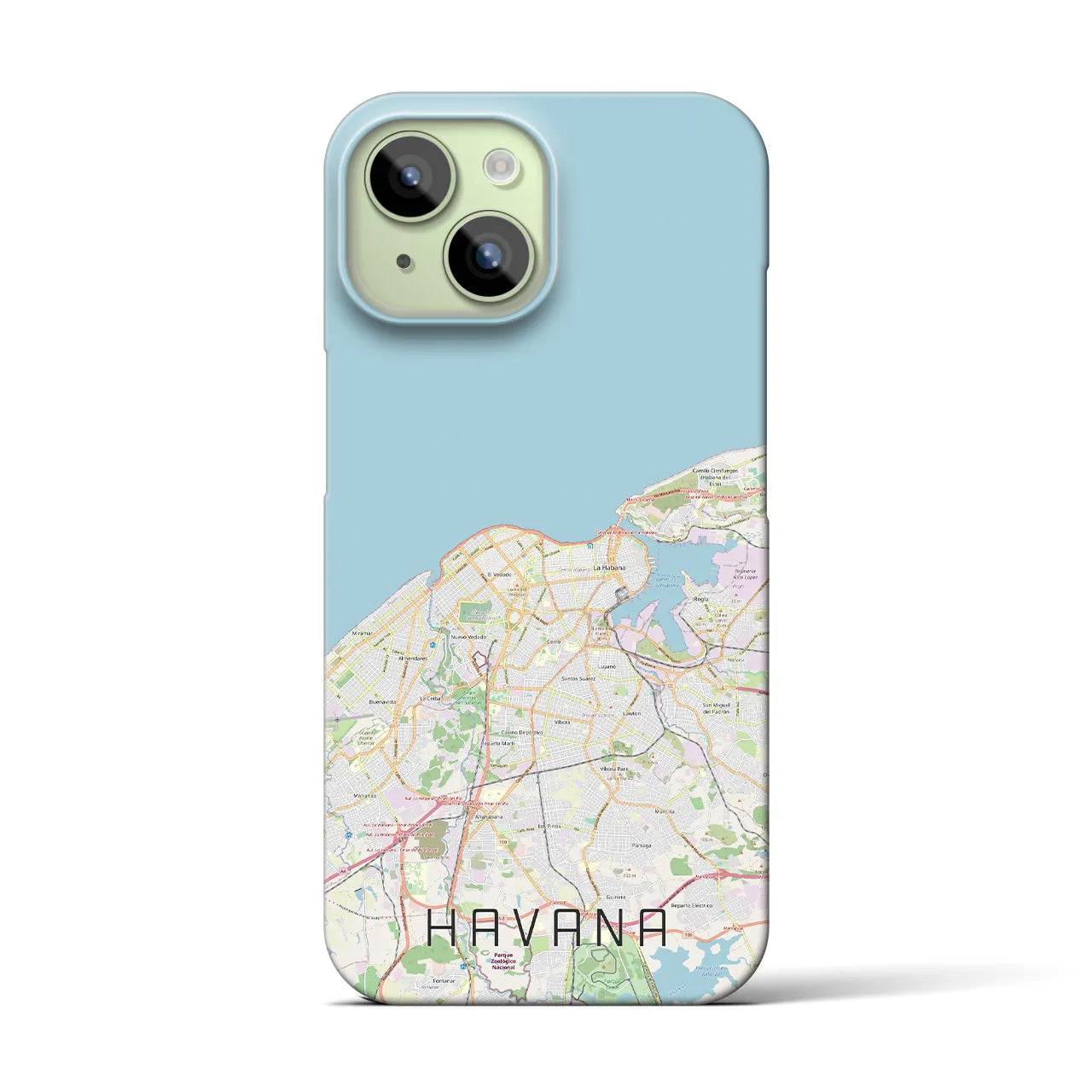 【ハバナ(キューバ)】地図柄iPhoneケース(バックカバータイプ)