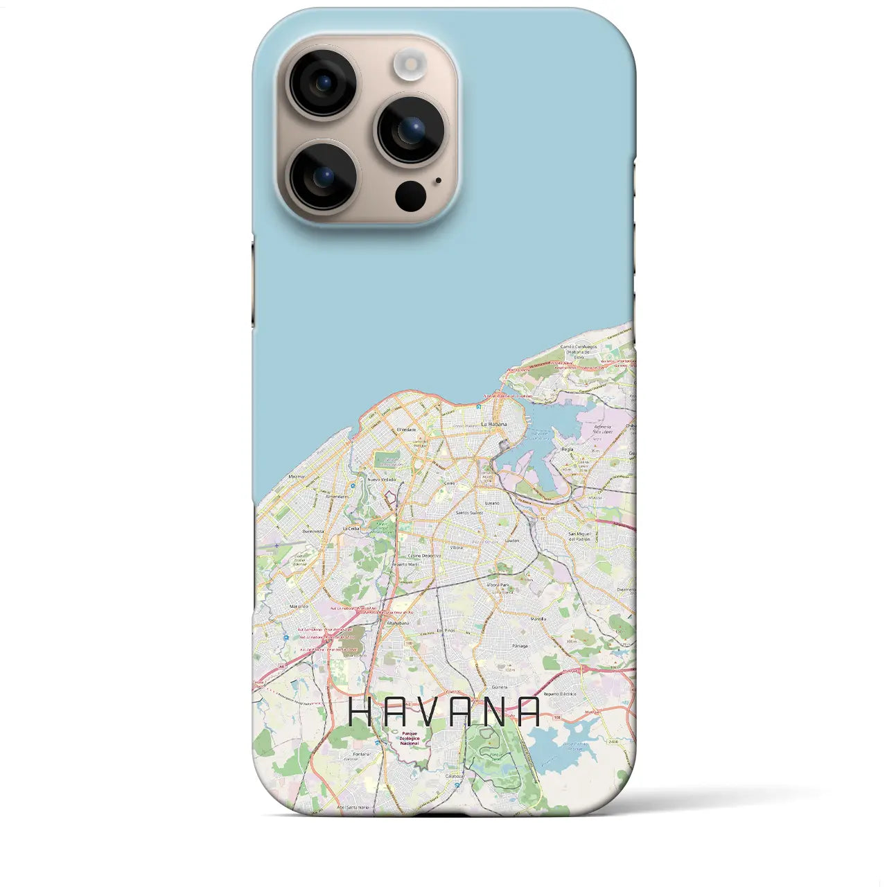 【ハバナ(キューバ)】地図柄iPhoneケース(バックカバータイプ)