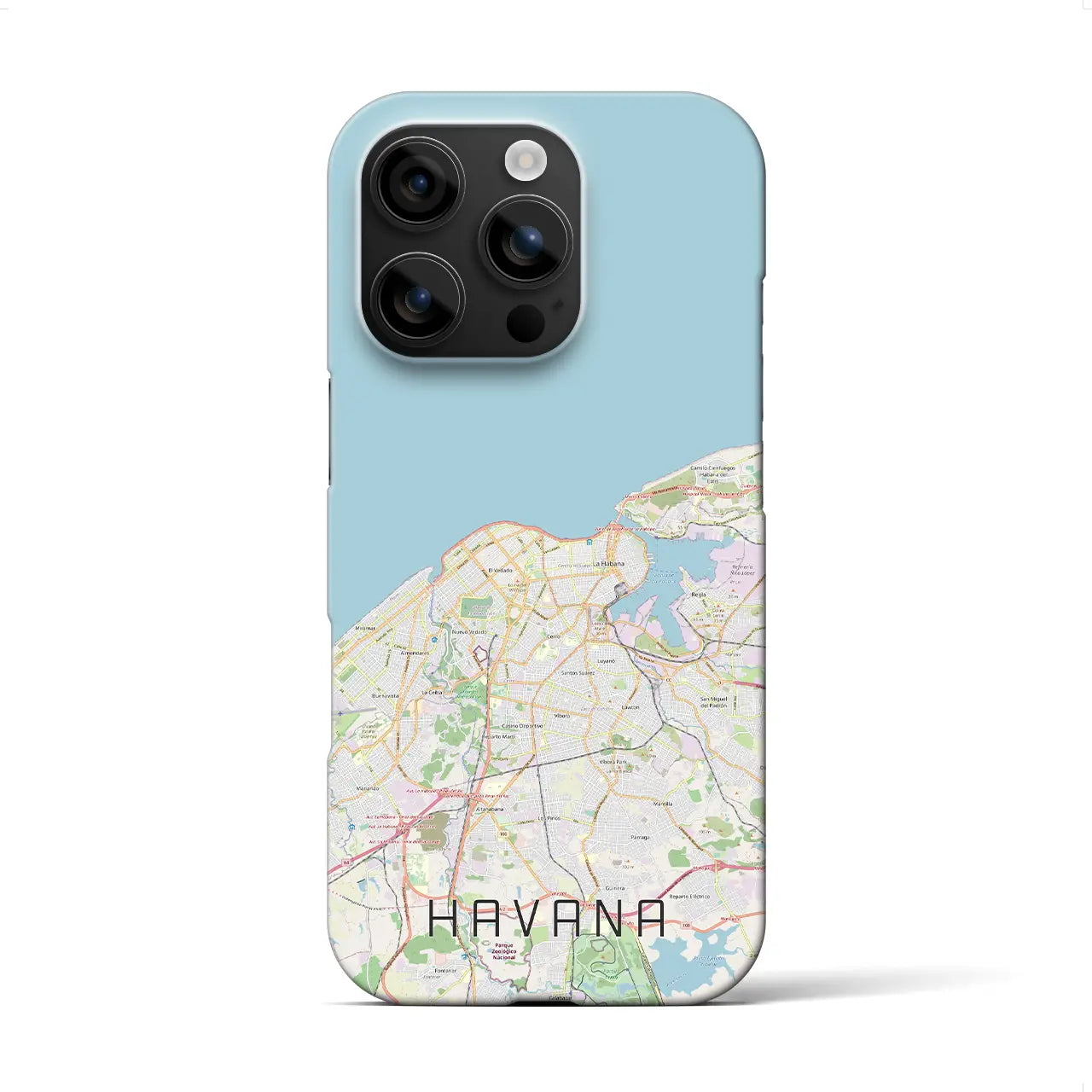 【ハバナ(キューバ)】地図柄iPhoneケース(バックカバータイプ)