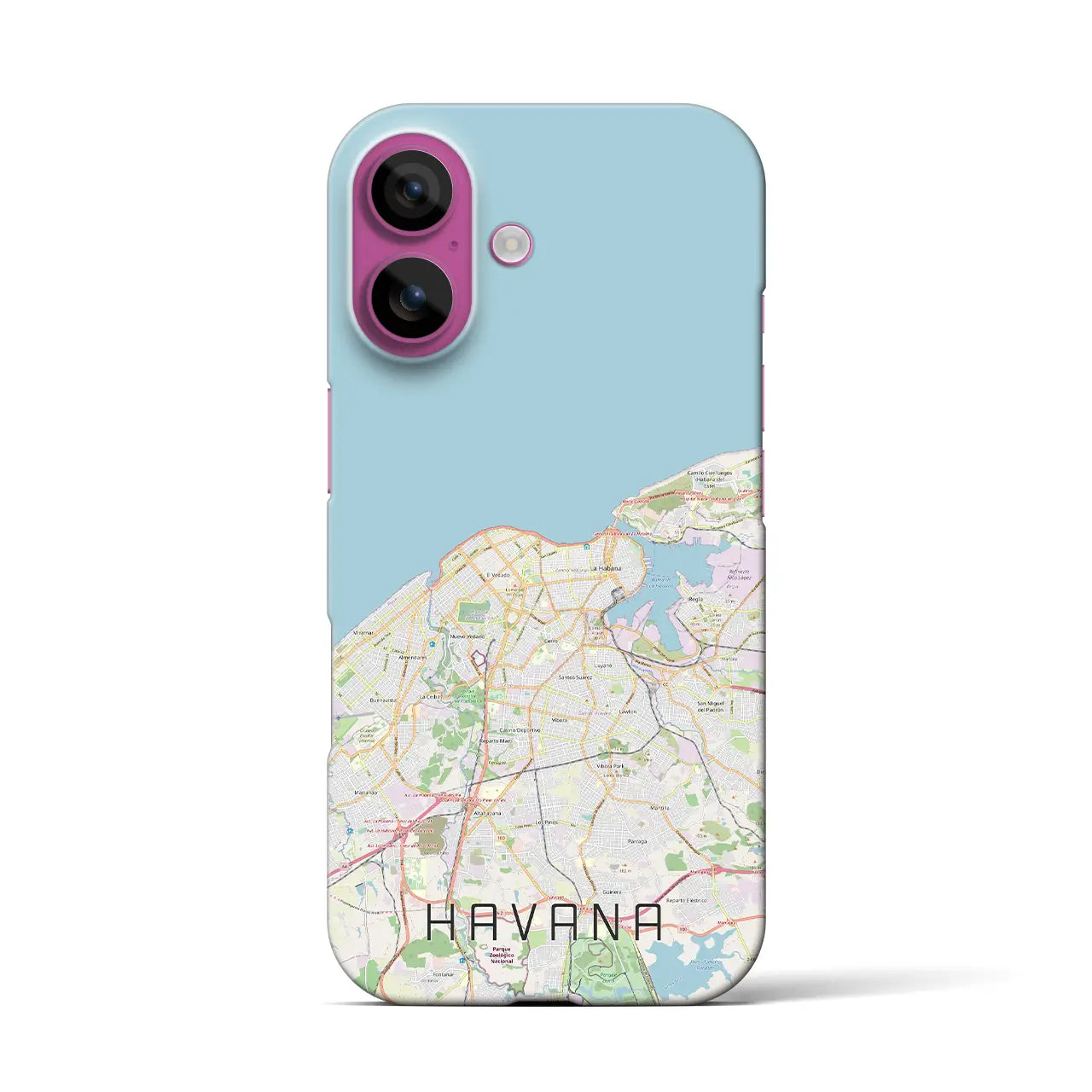 【ハバナ(キューバ)】地図柄iPhoneケース(バックカバータイプ)
