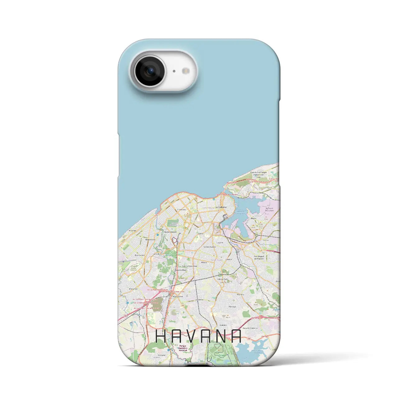 【ハバナ(キューバ)】地図柄iPhoneケース(バックカバータイプ)