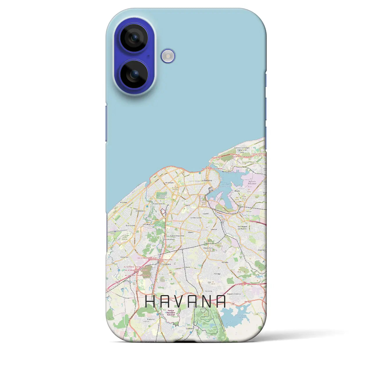 【ハバナ(キューバ)】地図柄iPhoneケース(バックカバータイプ)ナチュラル・iPhone 16 Pro Max 用
