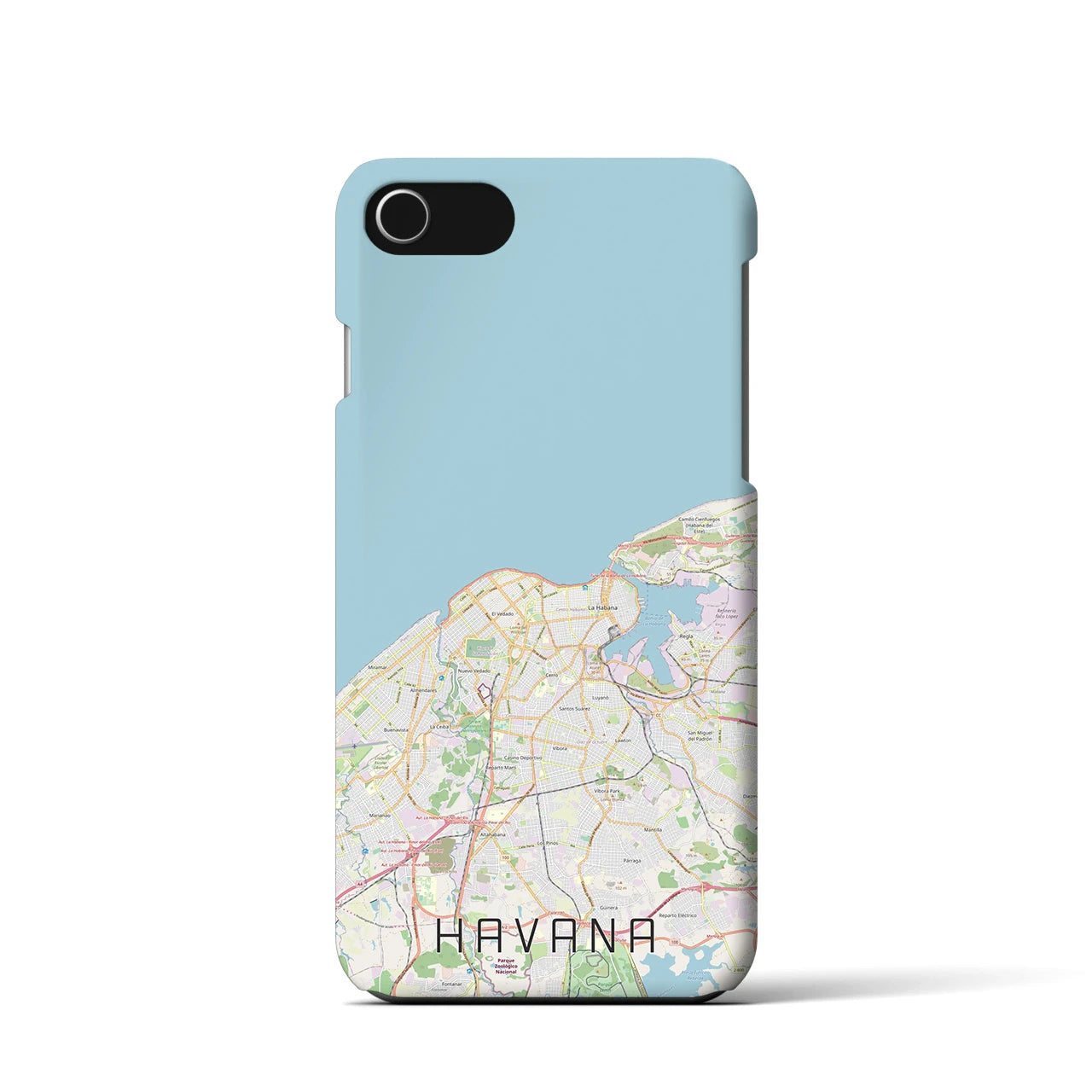 【ハバナ(キューバ)】地図柄iPhoneケース(バックカバータイプ)