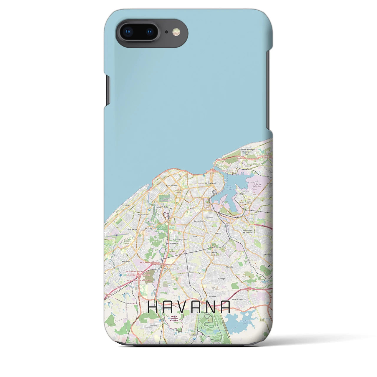 【ハバナ(キューバ)】地図柄iPhoneケース(バックカバータイプ)