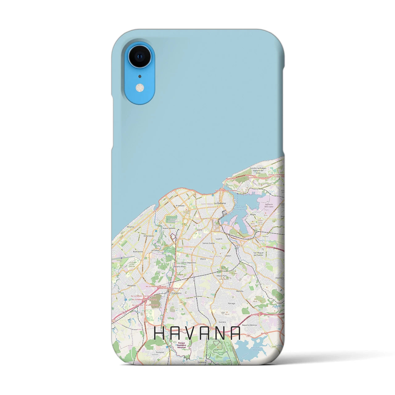 【ハバナ(キューバ)】地図柄iPhoneケース(バックカバータイプ)