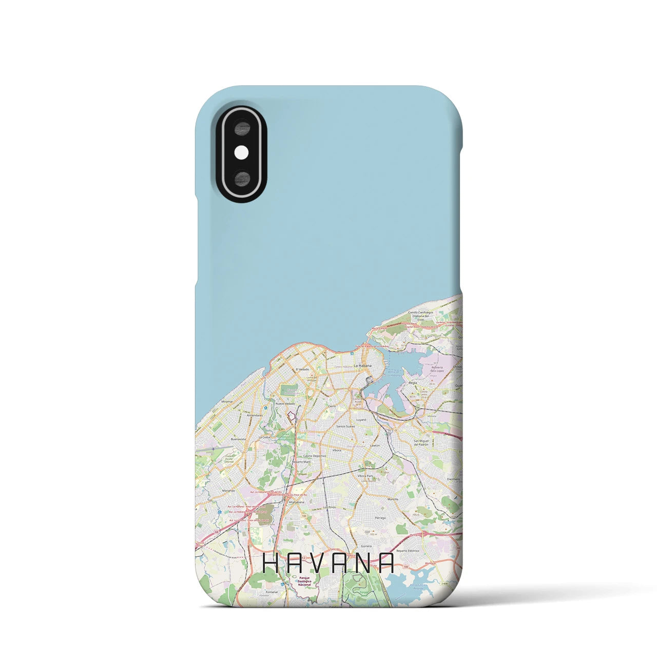 【ハバナ(キューバ)】地図柄iPhoneケース(バックカバータイプ)
