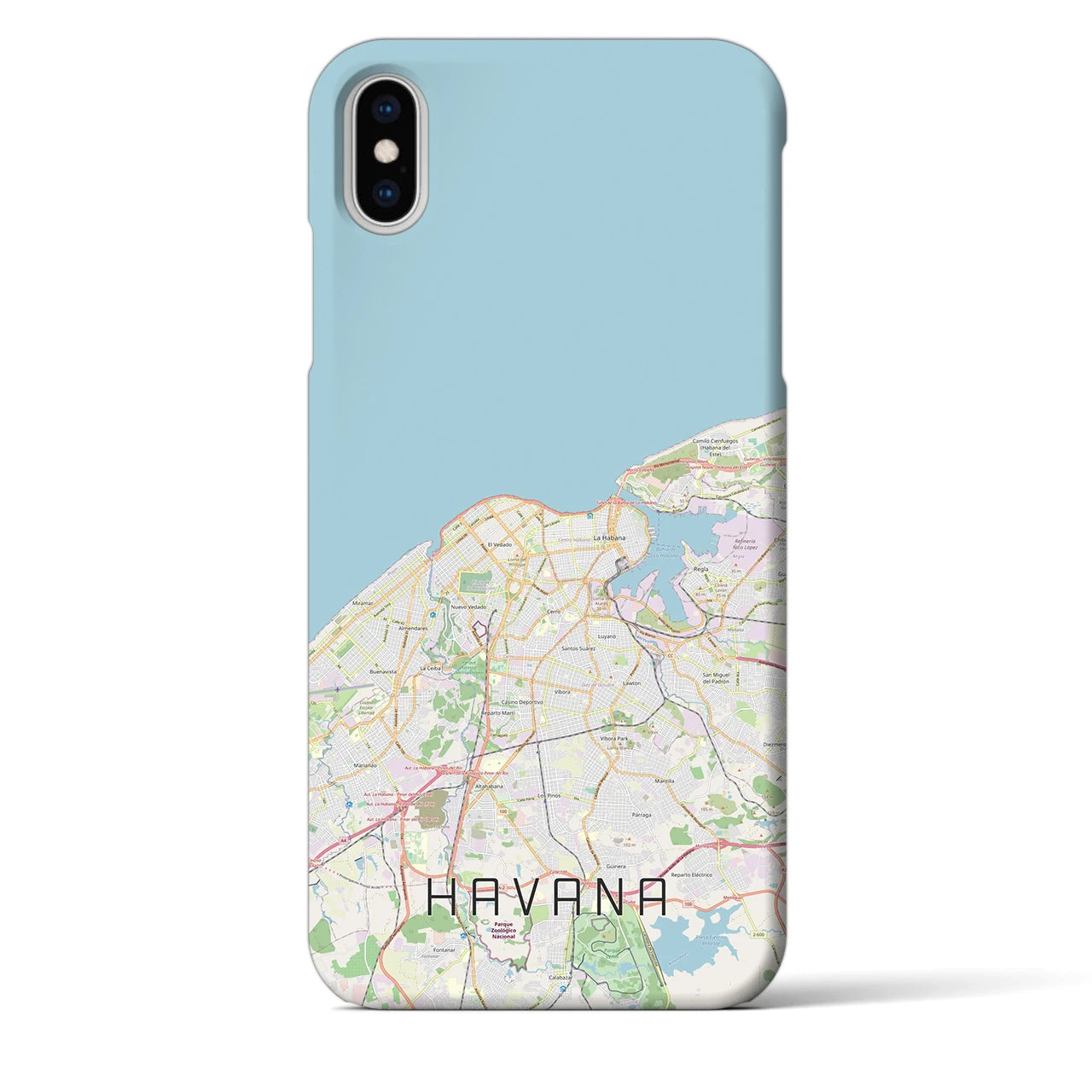 【ハバナ(キューバ)】地図柄iPhoneケース(バックカバータイプ)