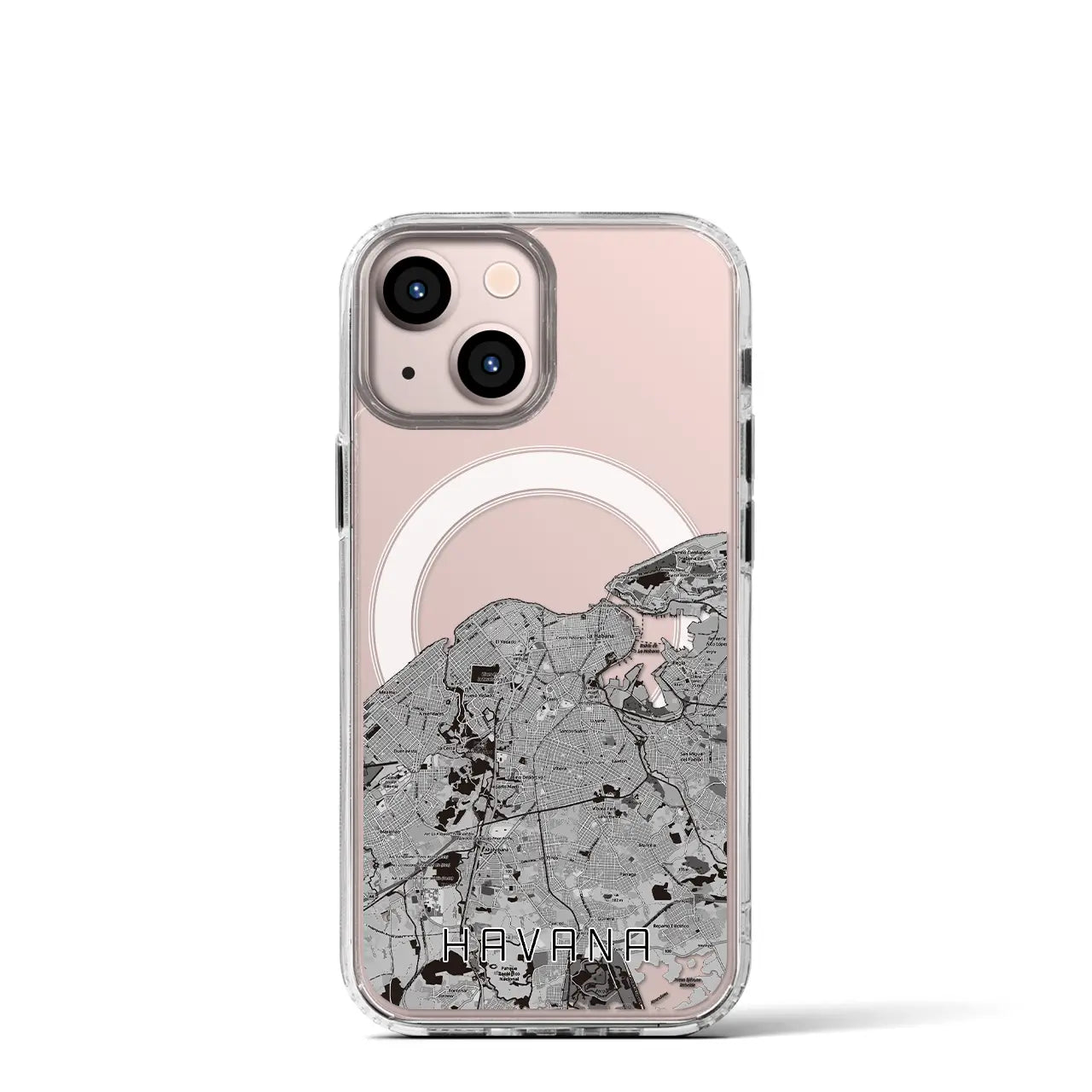 【ハバナ(キューバ)】地図柄iPhoneケース(MagSafeタイプ)