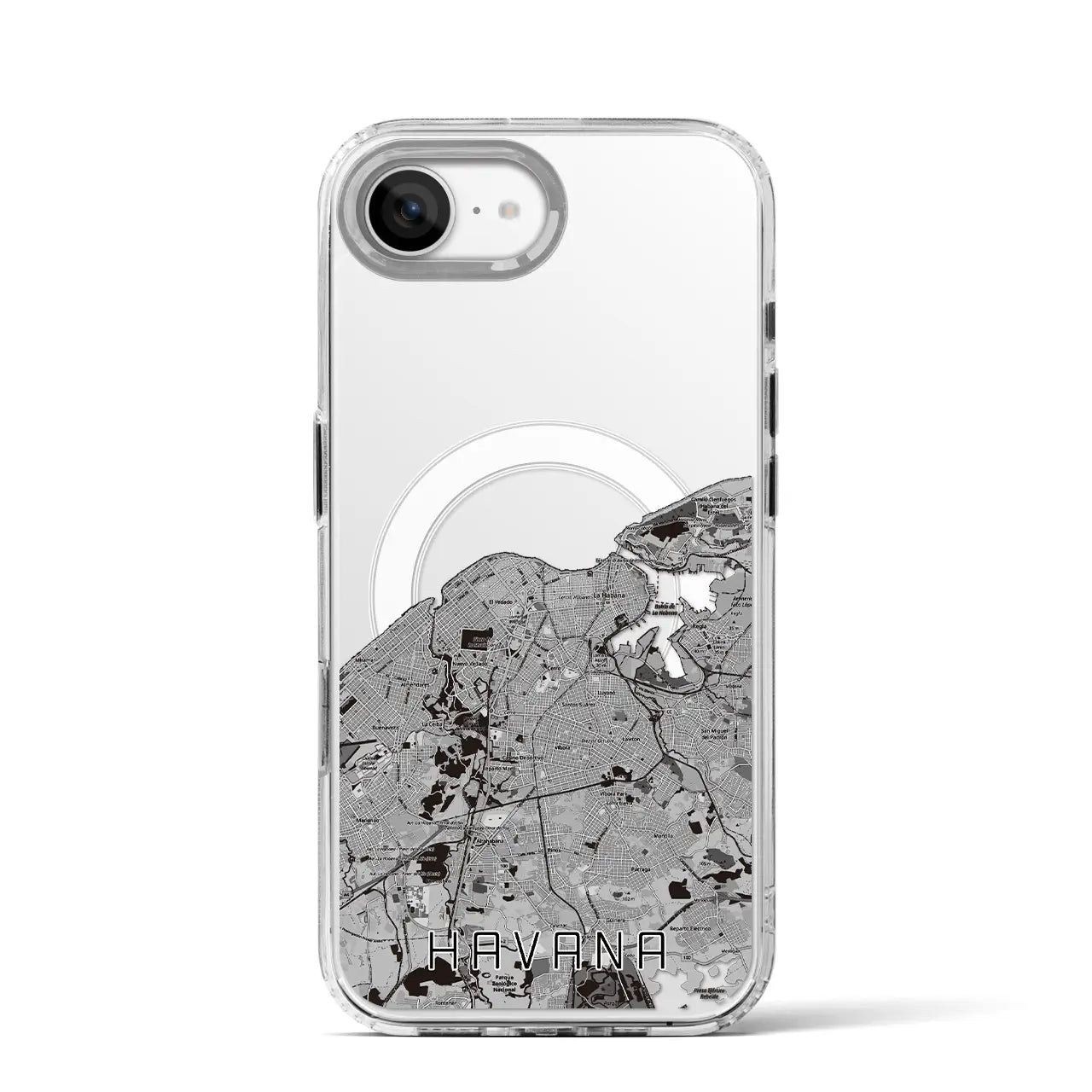 【ハバナ(キューバ)】地図柄iPhoneケース(MagSafeタイプ)
