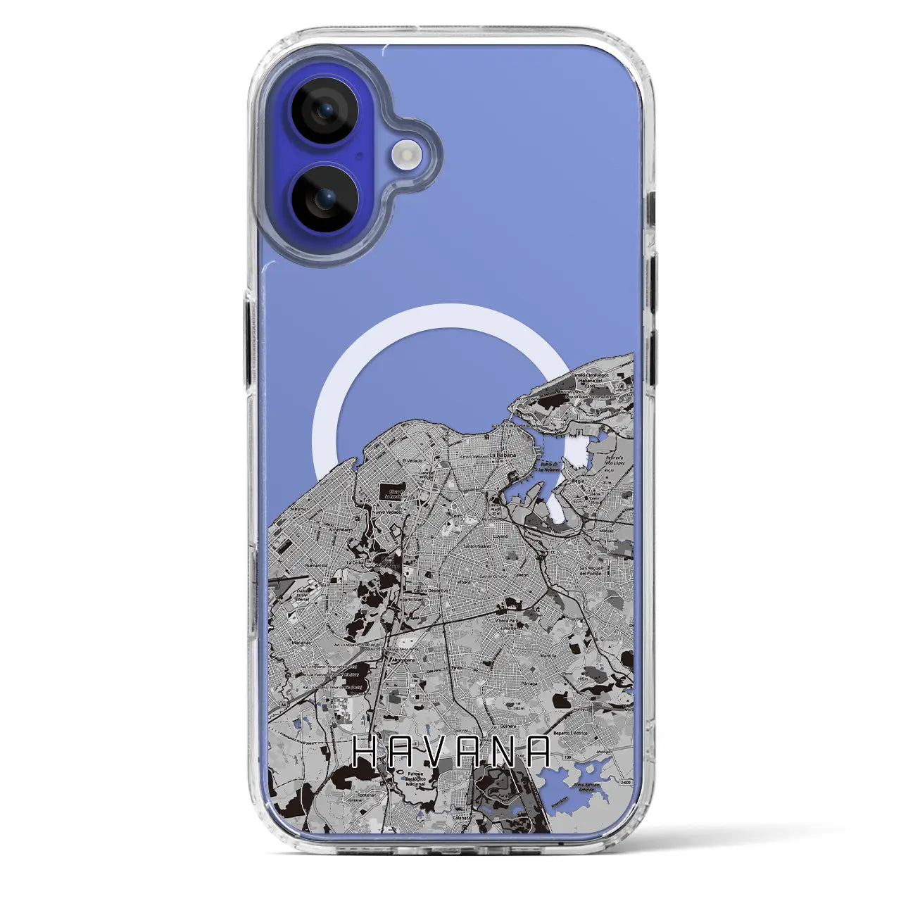 【ハバナ(キューバ)】地図柄iPhoneケース(MagSafeタイプ)